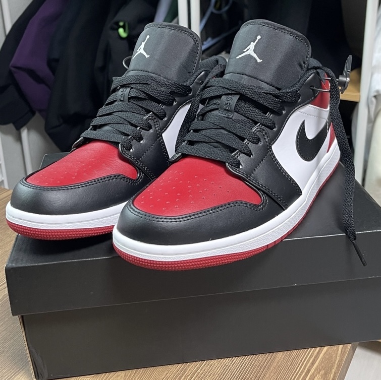 Jordan 1 Low Bred Toe 착용 스타일