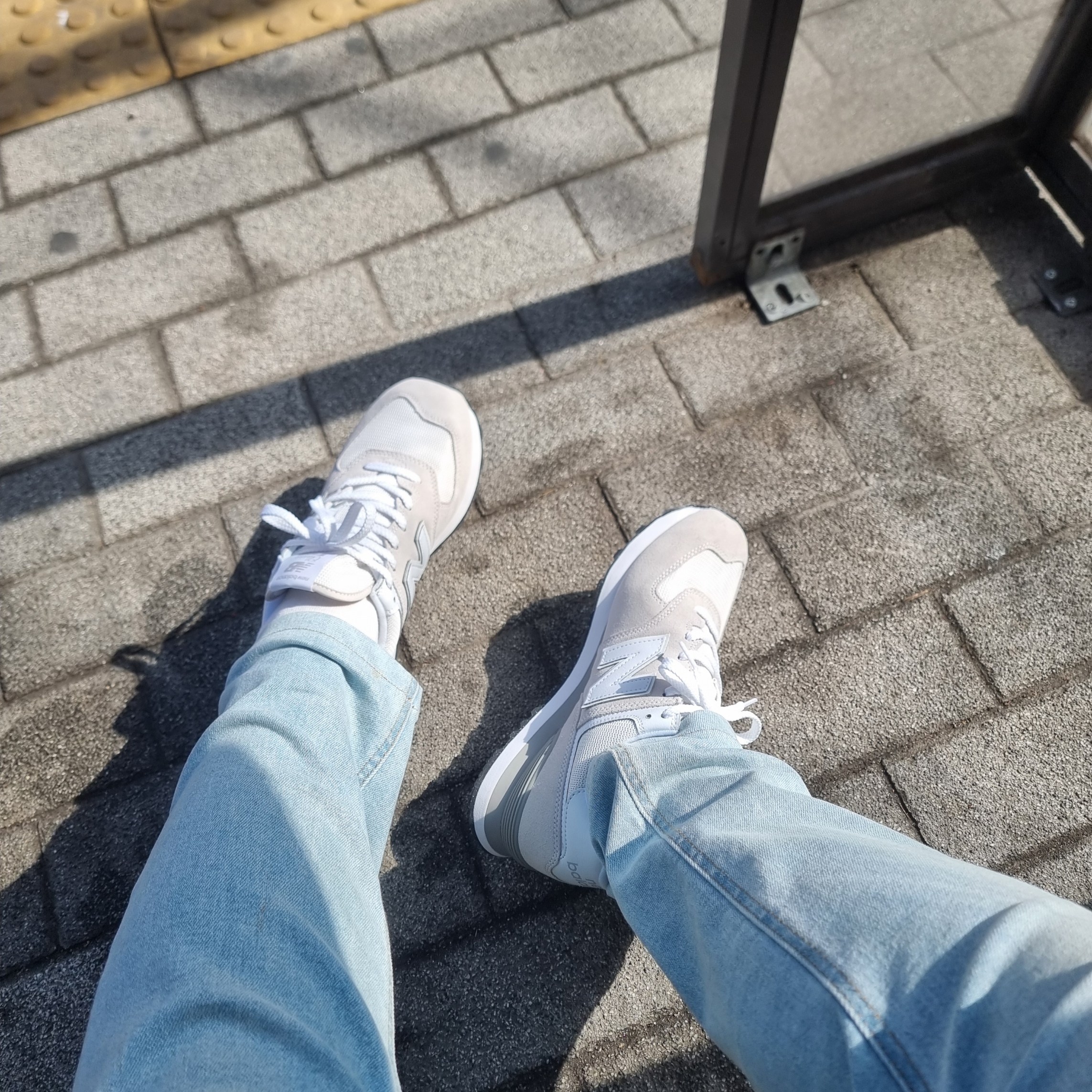 New Balance 574 Nimbus Cloud - D Standard 착용 스타일 - 1
