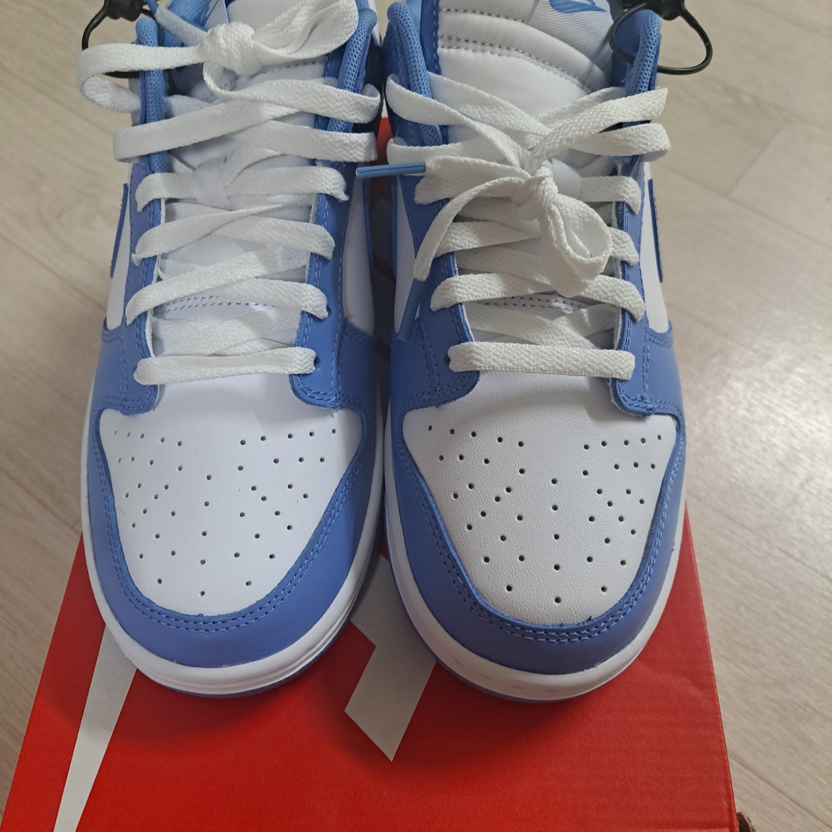 Nike Dunk Low Retro White Polar Blue 착용 스타일