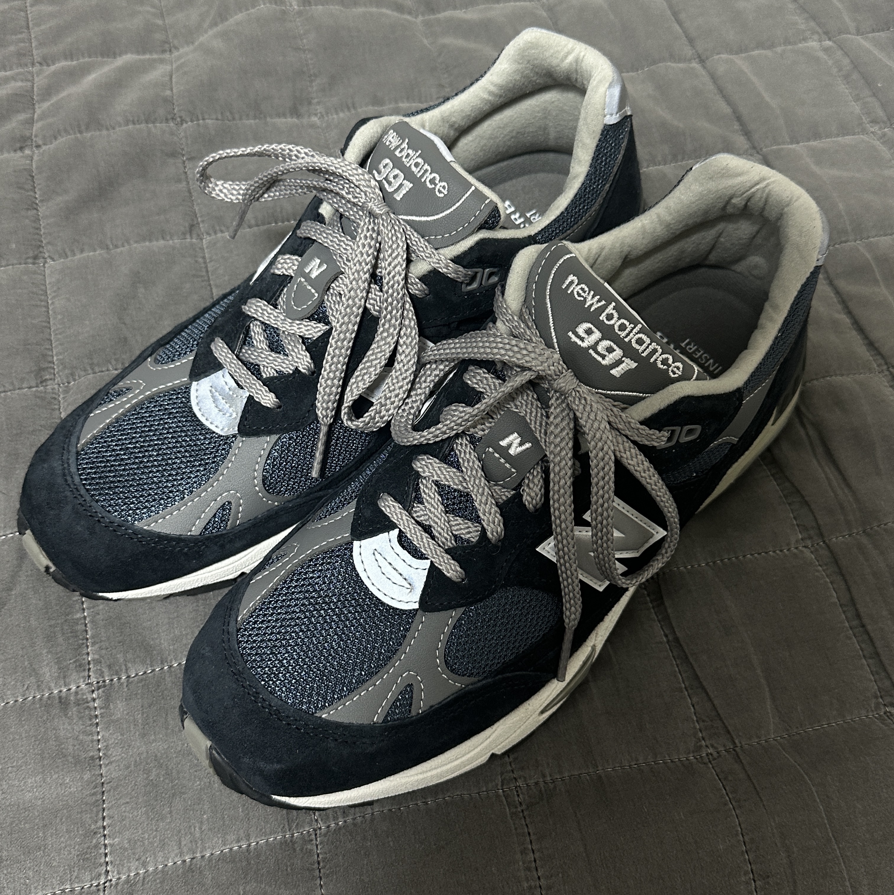 New Balance 991 Made in UK Navy 착용 스타일