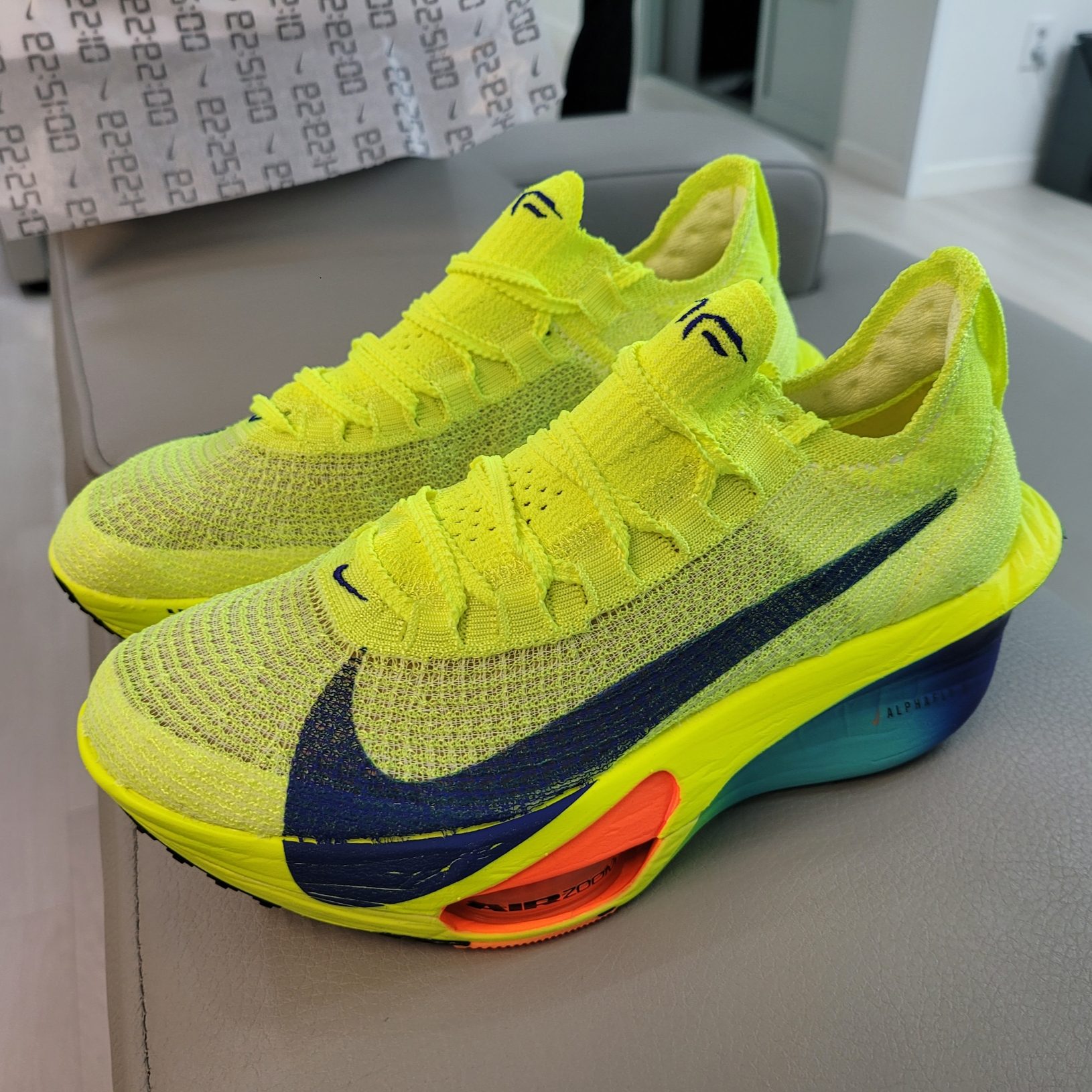 Nike Air Zoom Alphafly Next% 3 Volt 착용 스타일
