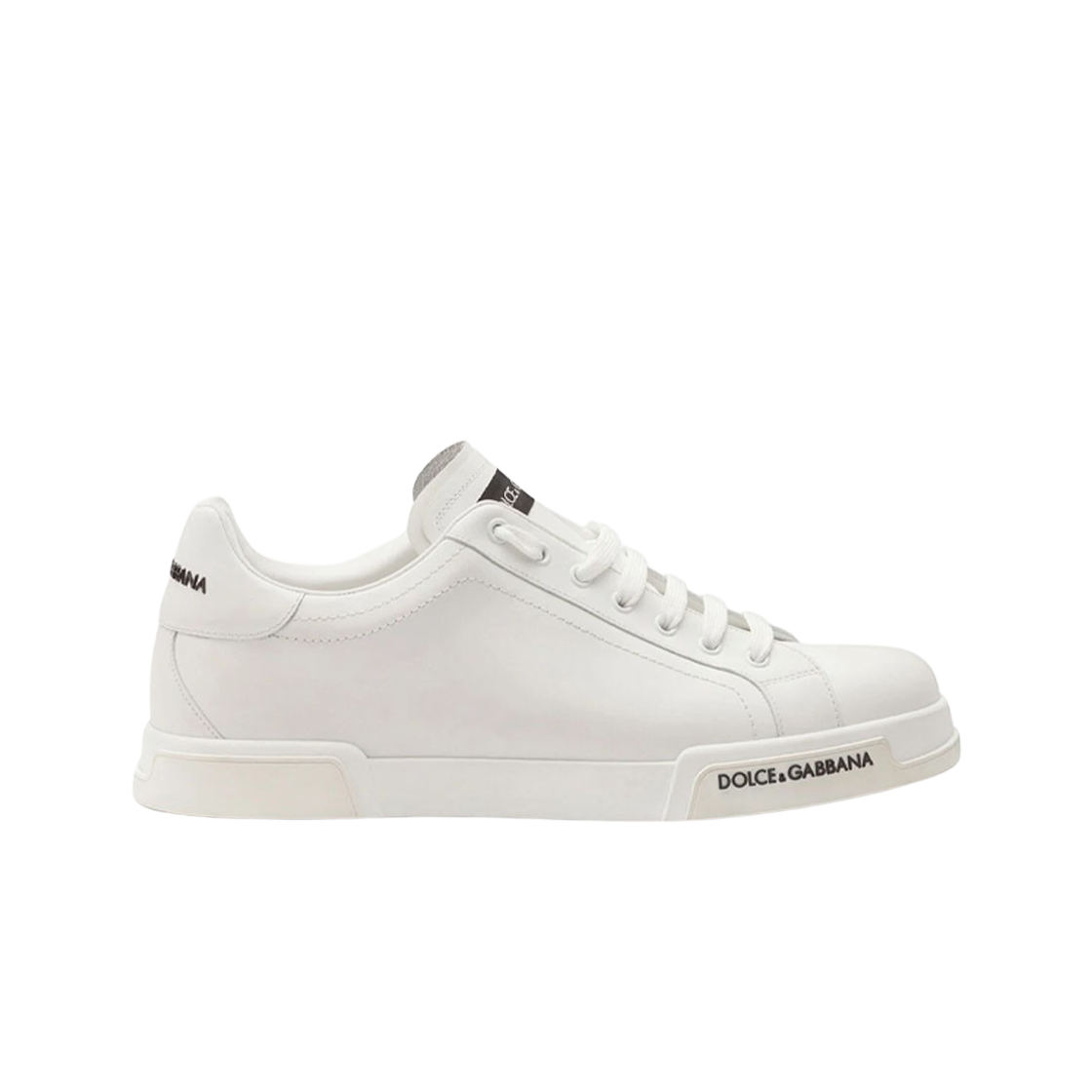 돌체 앤 가바나 카프스킨 나파 포르토피노 스니커즈 화이트(Dolce & Gabbana Calfskin Nappa Portofino Sneakers White) - 1