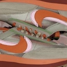 Nike x Sacai x Clot LDWaffle Orange Blaze 착용 스타일