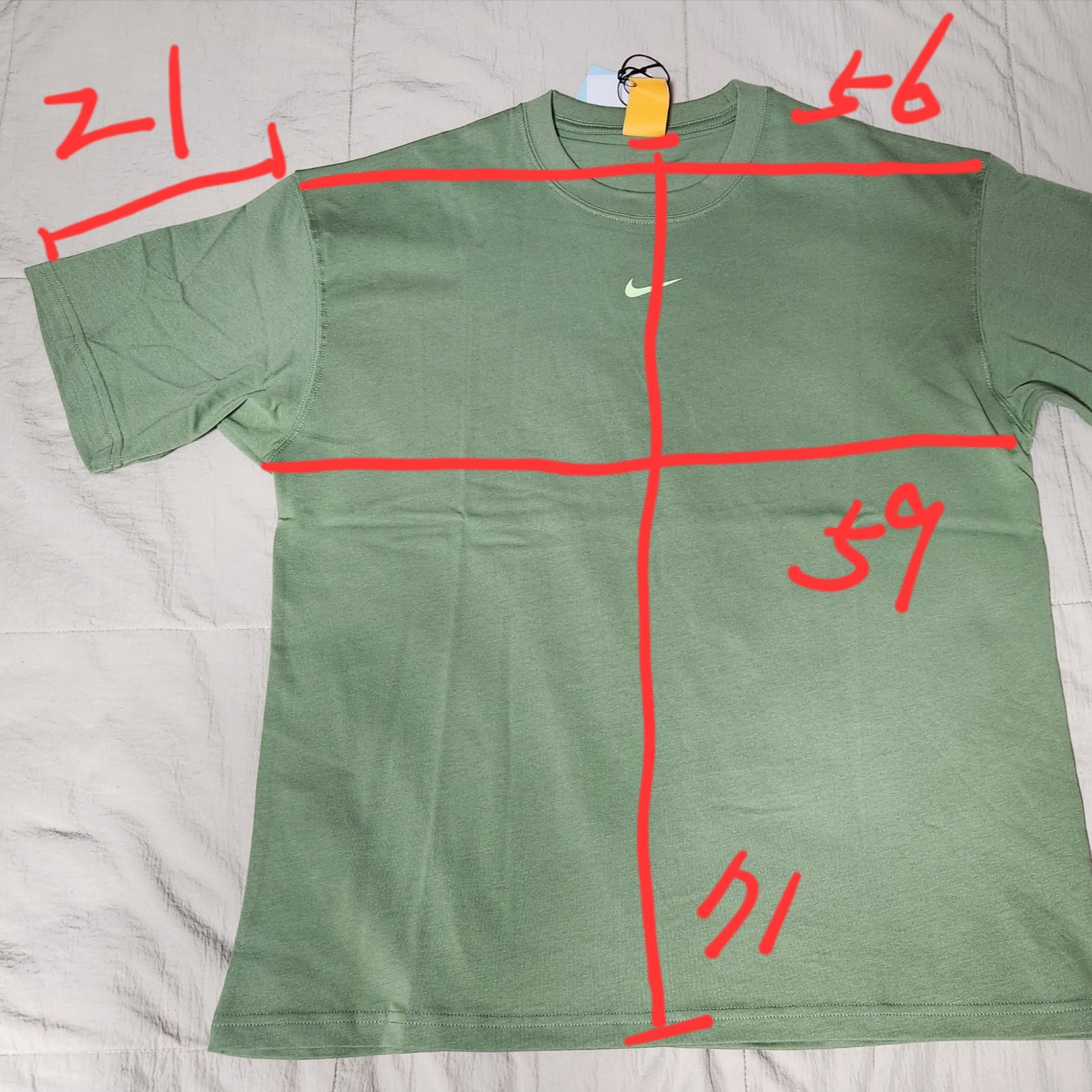 Nike x Drake Nocta Max 90 T-Shirt Oil Green (FN7663-386) 착용 스타일 - 2