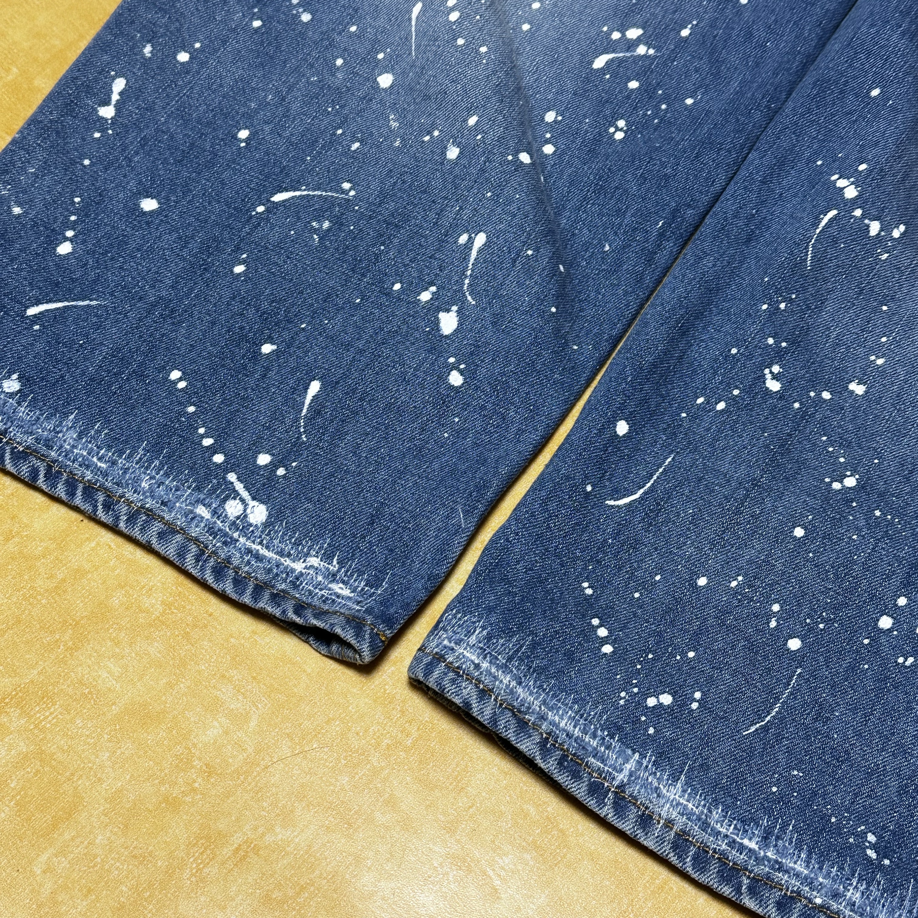 Zara x Ader Error Patchwork Jeans Blue 착용 스타일 - 1