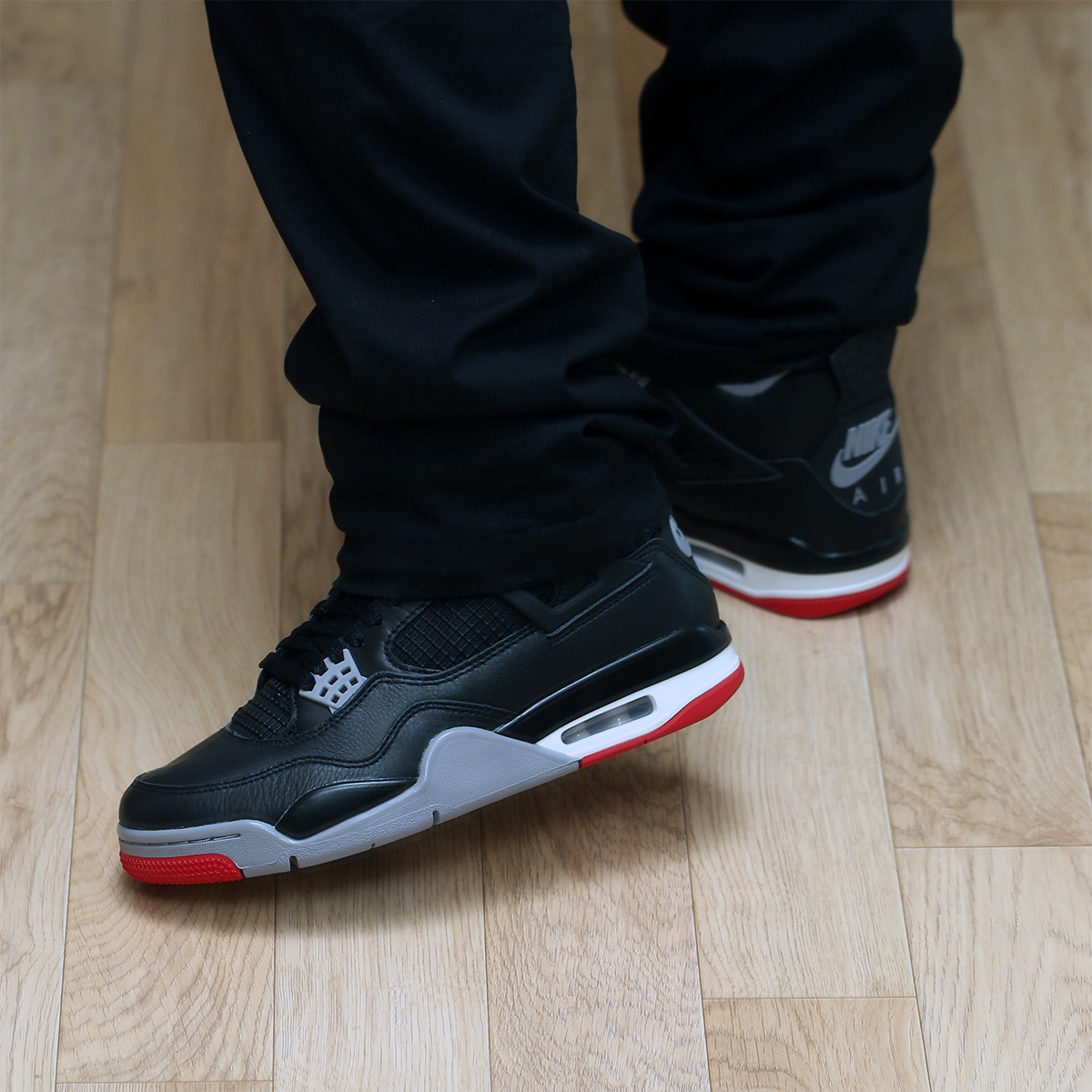 Jordan 4 Retro Bred Reimagined 착용 스타일 - 1