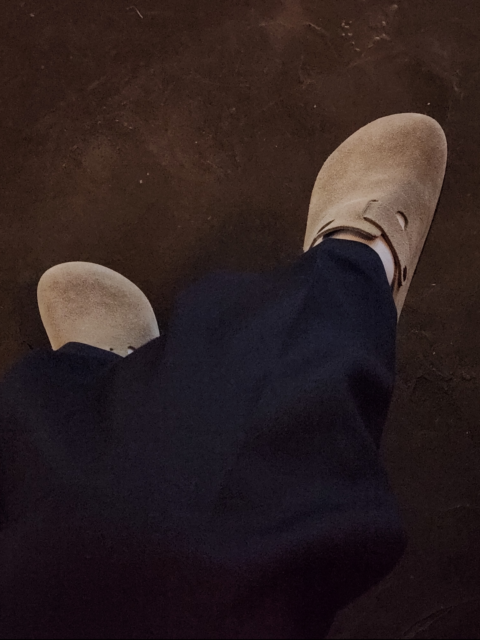 Birkenstock Boston Soft Footbed Taupe - Regular 착용 스타일