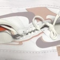(W) Nike Air Force 1 Shadow White Pink Oxford 착용 스타일