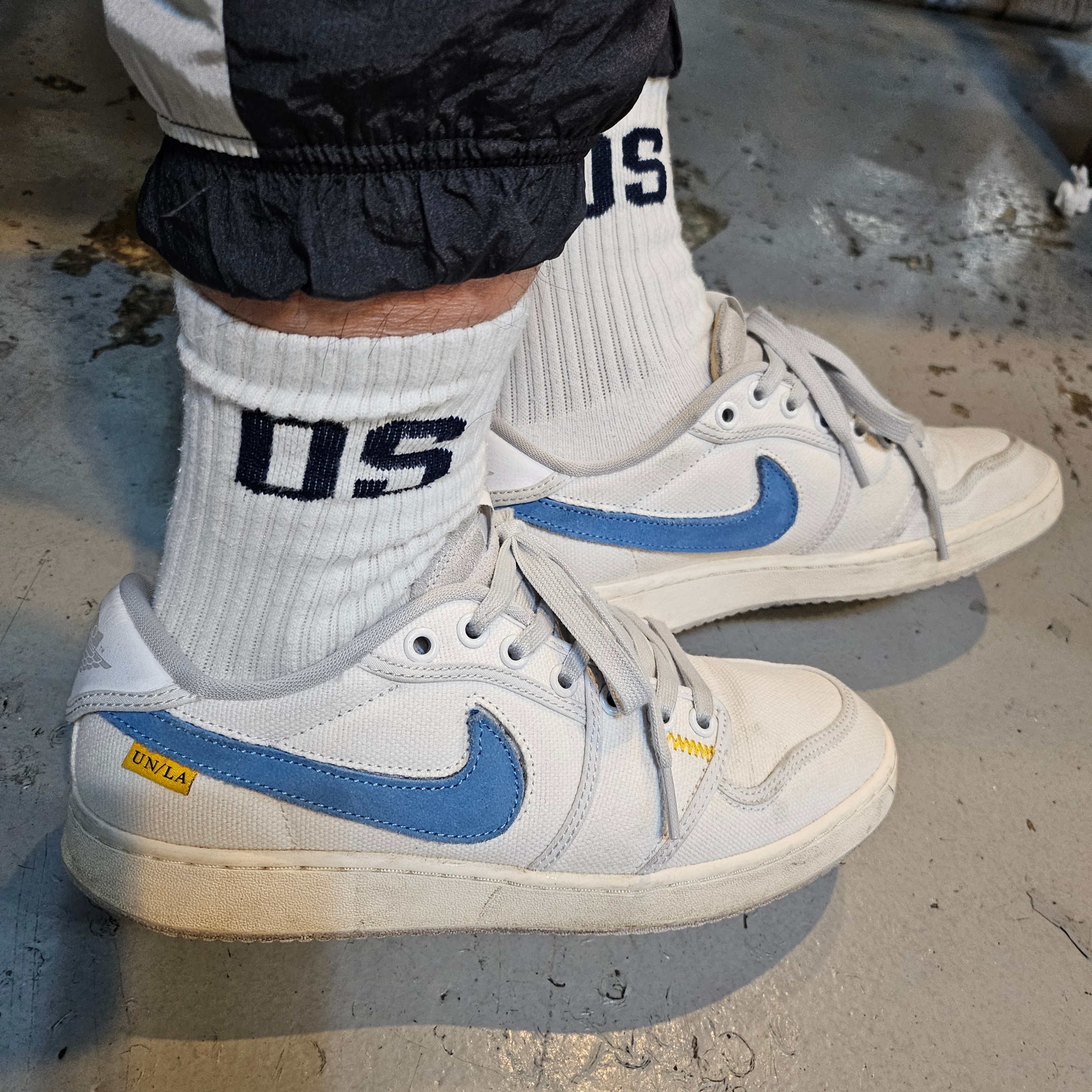 Jordan 1 x Union KO Low White 착용 스타일