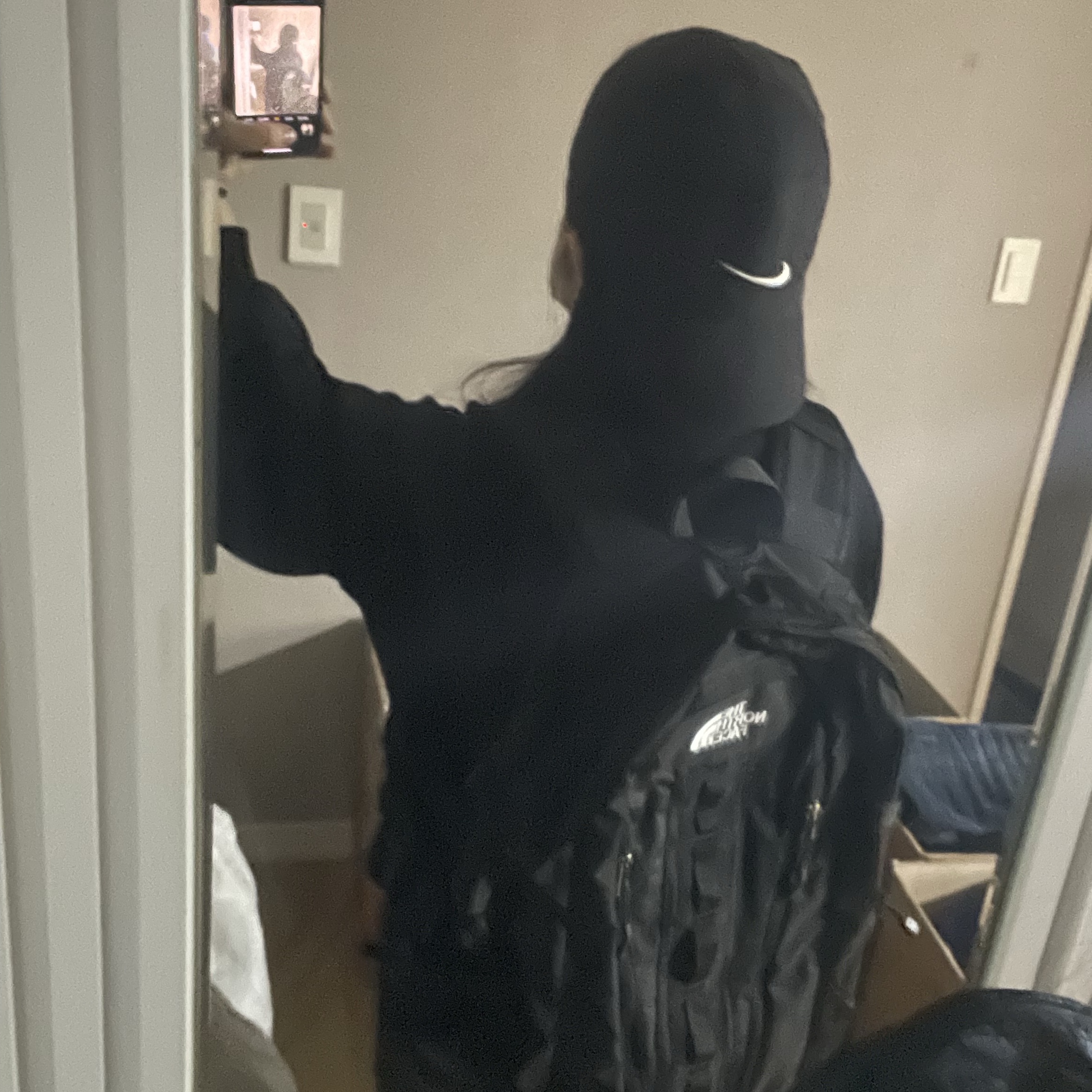 The North Face Big Shot Black 착용 스타일