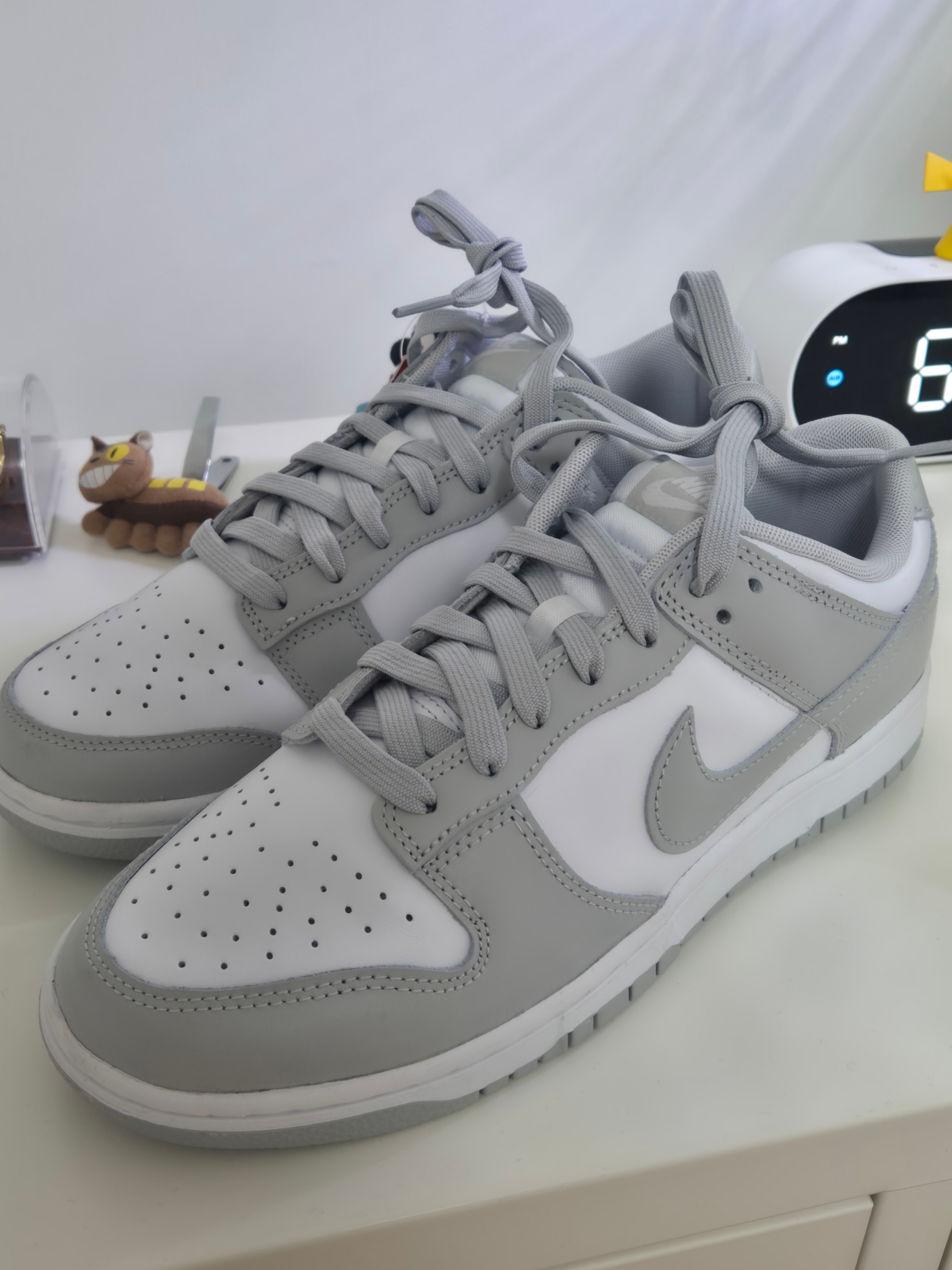 Nike Dunk Low Retro Grey Fog 착용 스타일 - 3