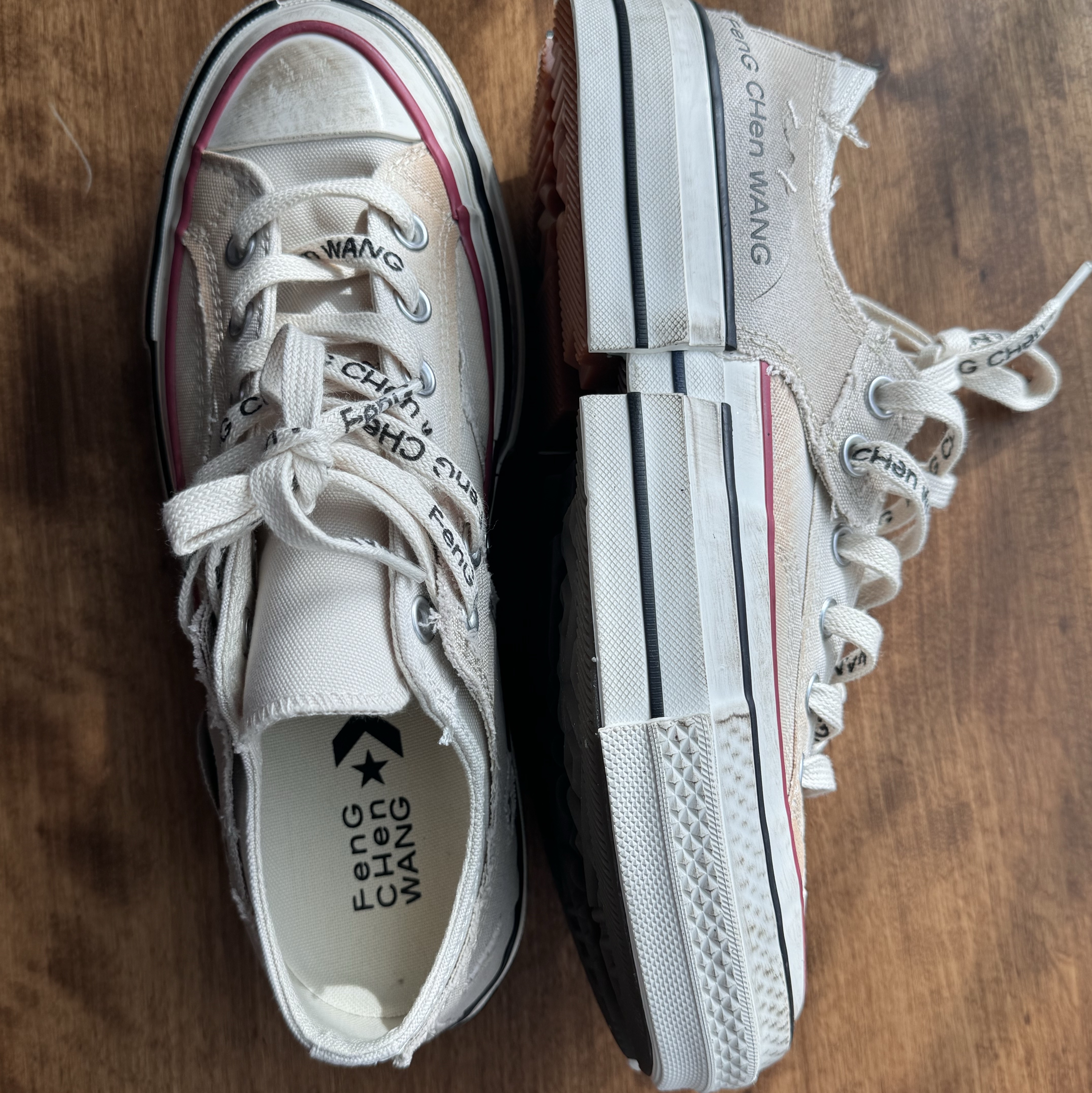 Converse x Feng Chen Wang Chuck 70 Ox 2-in-1 Brown Rice 착용 스타일