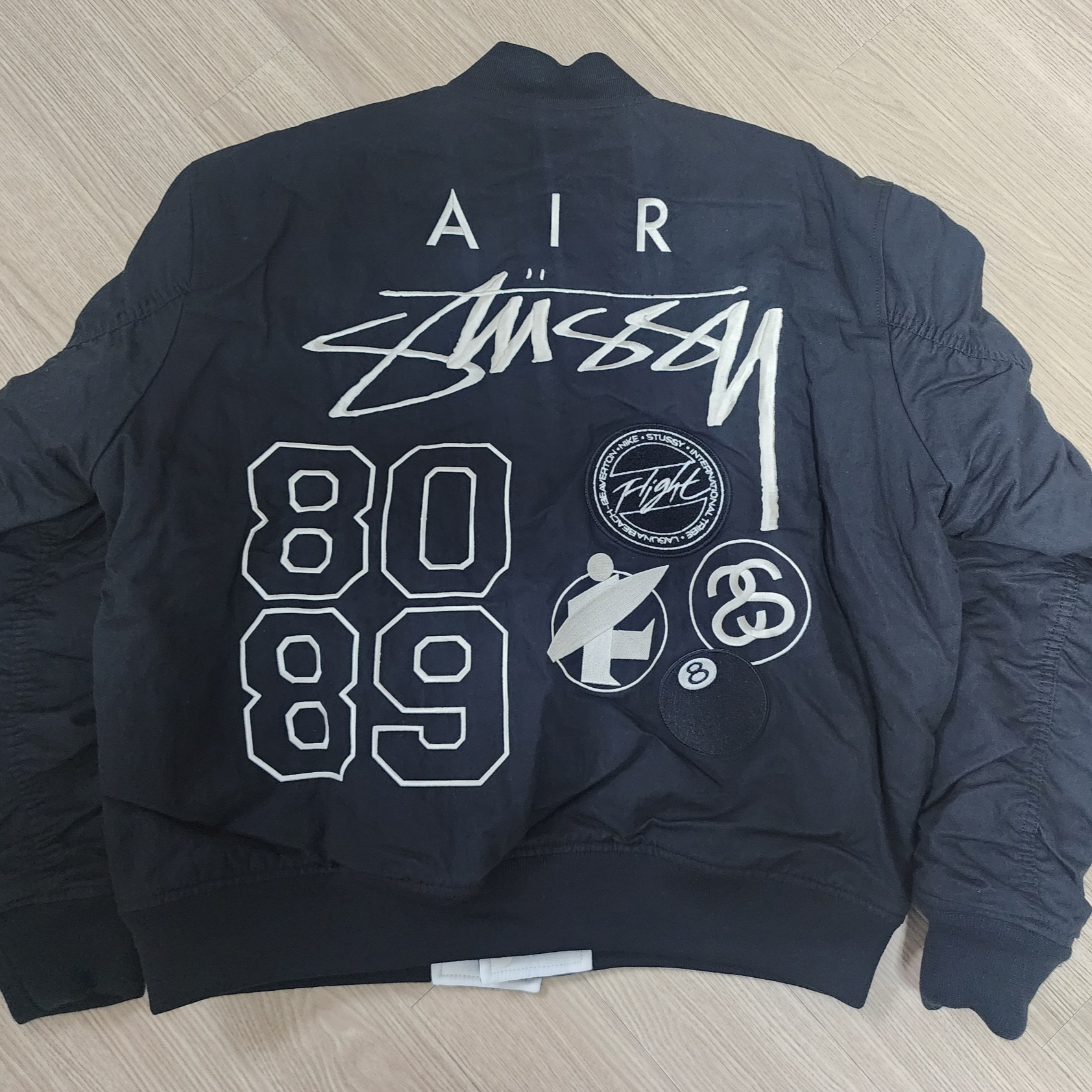 Nike x Stussy Reversible Jacket Black (FJ9153-010) 착용 스타일