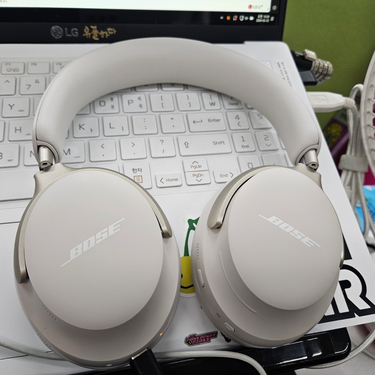 BOSE QC Ultra White Smoke (Korean Ver.) 착용 스타일