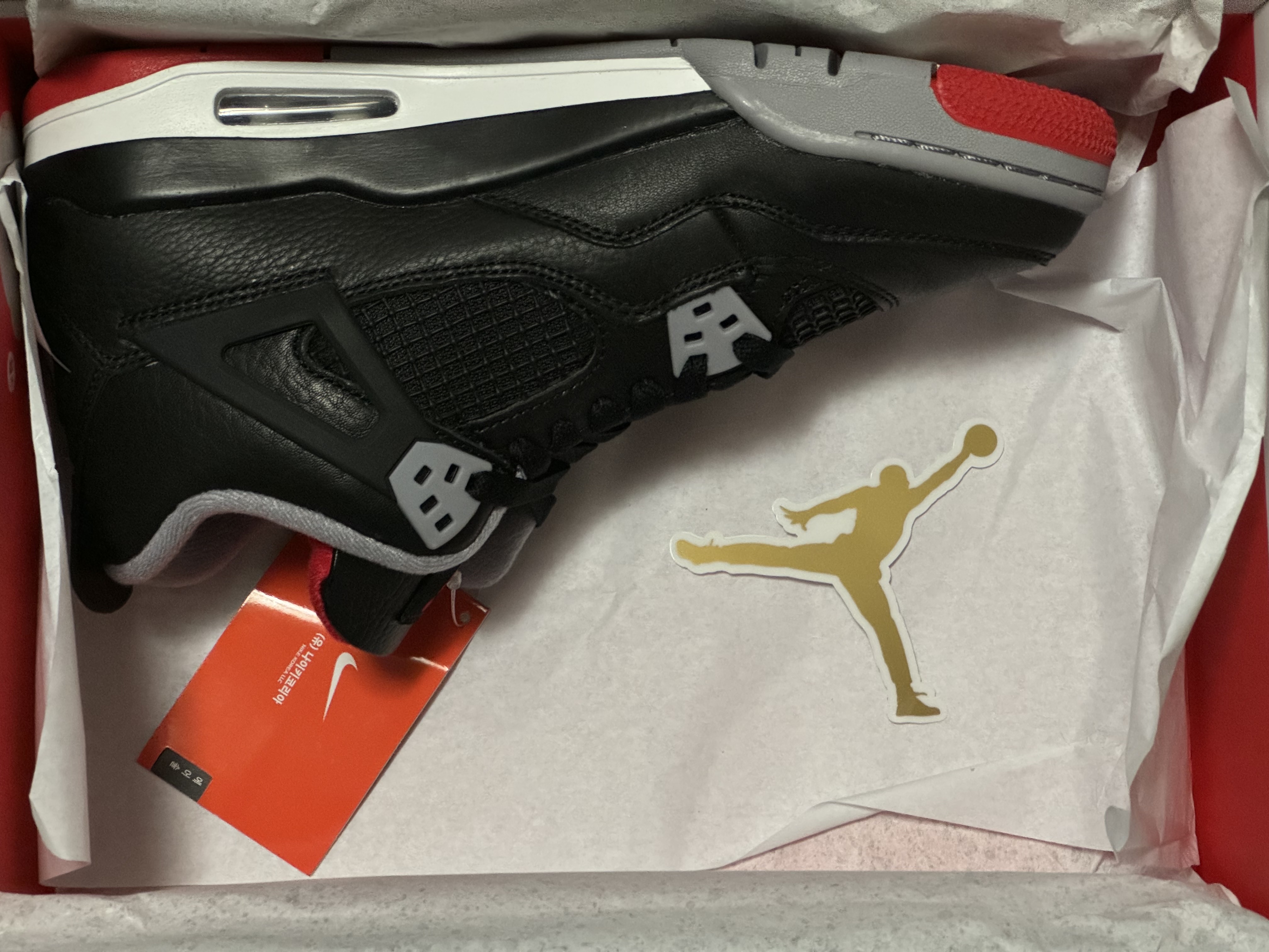 (GS) Jordan 4 Retro Bred Reimagined 착용 스타일