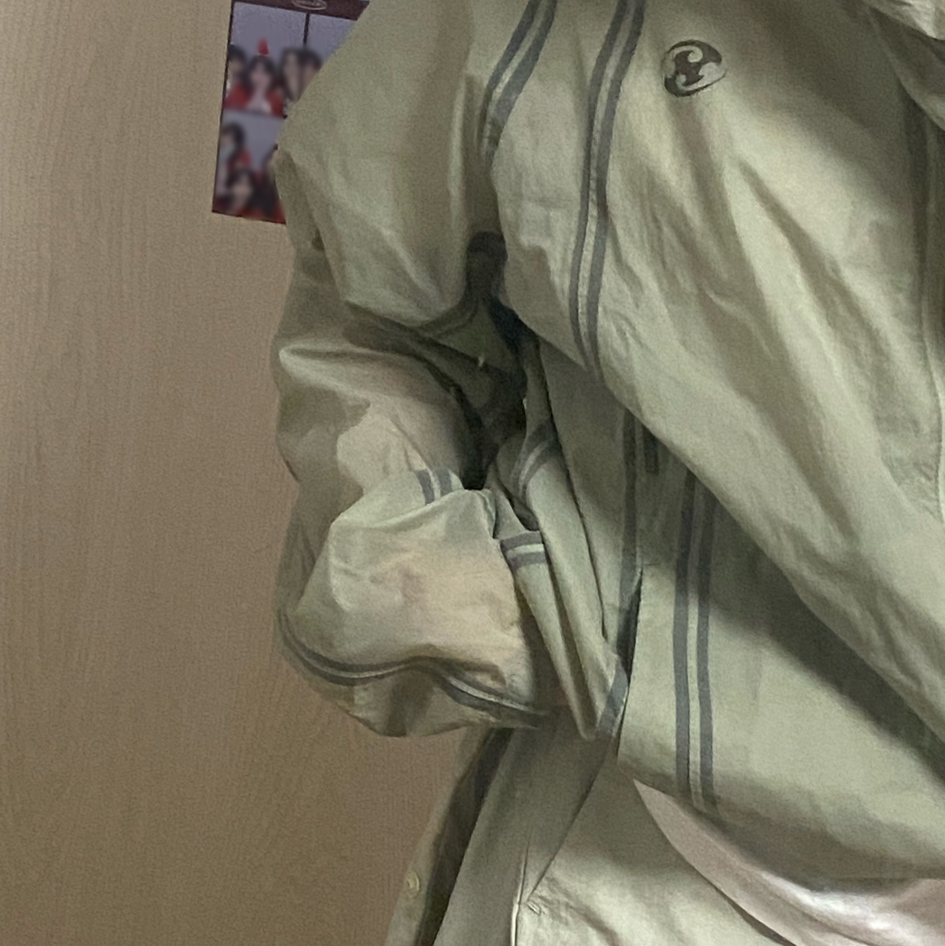 Sansan Gear Seam Sealing Jacket Jade - 22FW, Sansan Gear Side Snap Pants Ice Beige - 22FW 착용 스타일