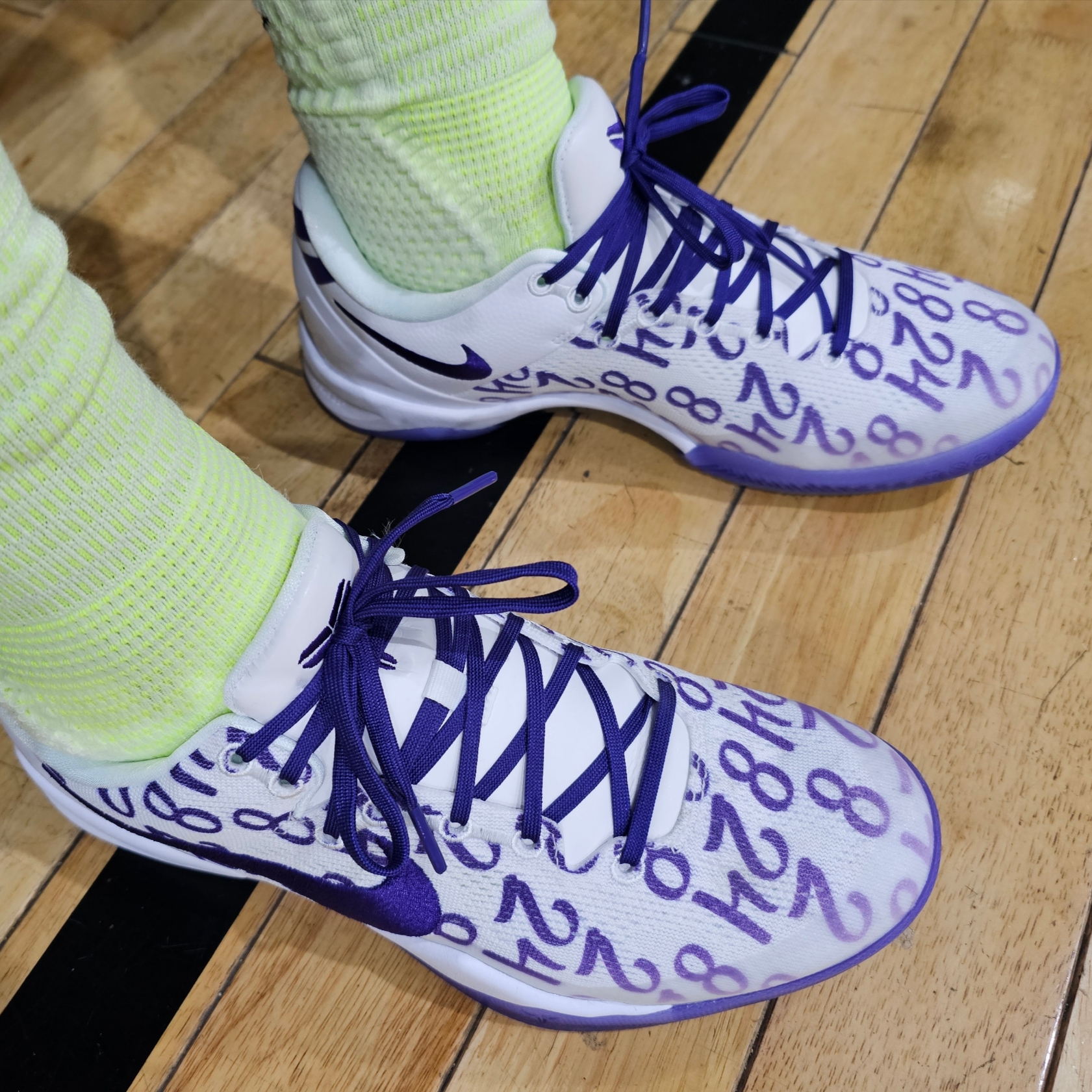 Nike Kobe 8 Protro Court Purple 착용 스타일 - 3
