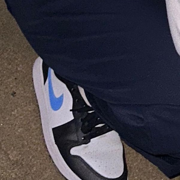 (W) Jordan 1 Low Black University Blue 착용 스타일