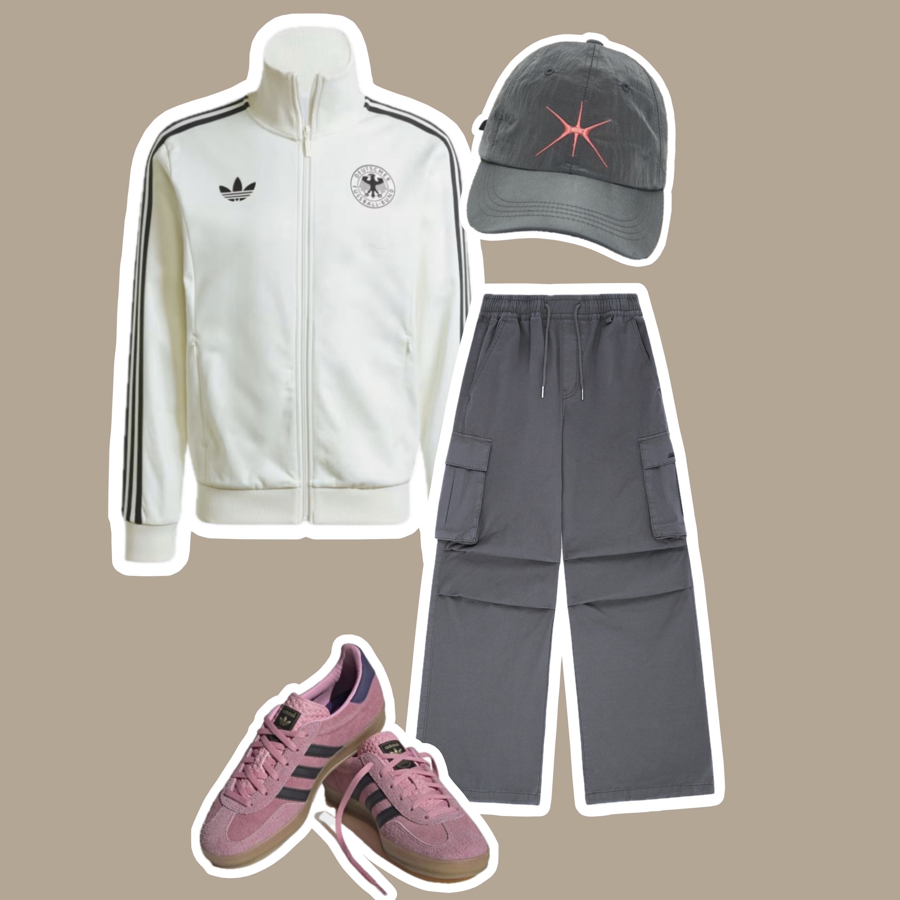 Adidas German Beckenbauer Track Top Off White - US Sizing, (W) Adidas Gazelle Indoor Bliss Pink 착용 스타일