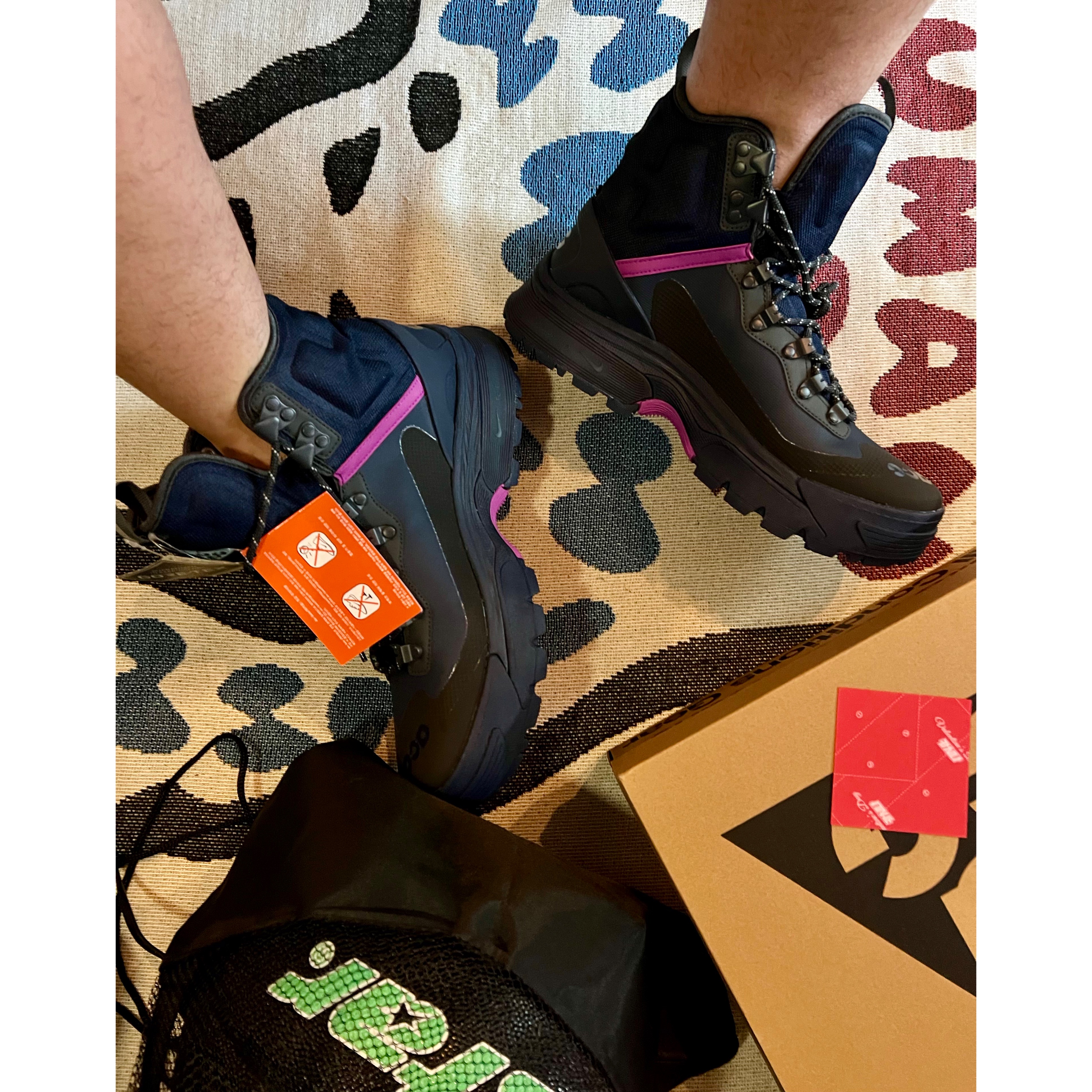Nike ACG Air Zoom Gaiadome Gore-Tex Obsidian Teal Nebula 착용 스타일 - 2