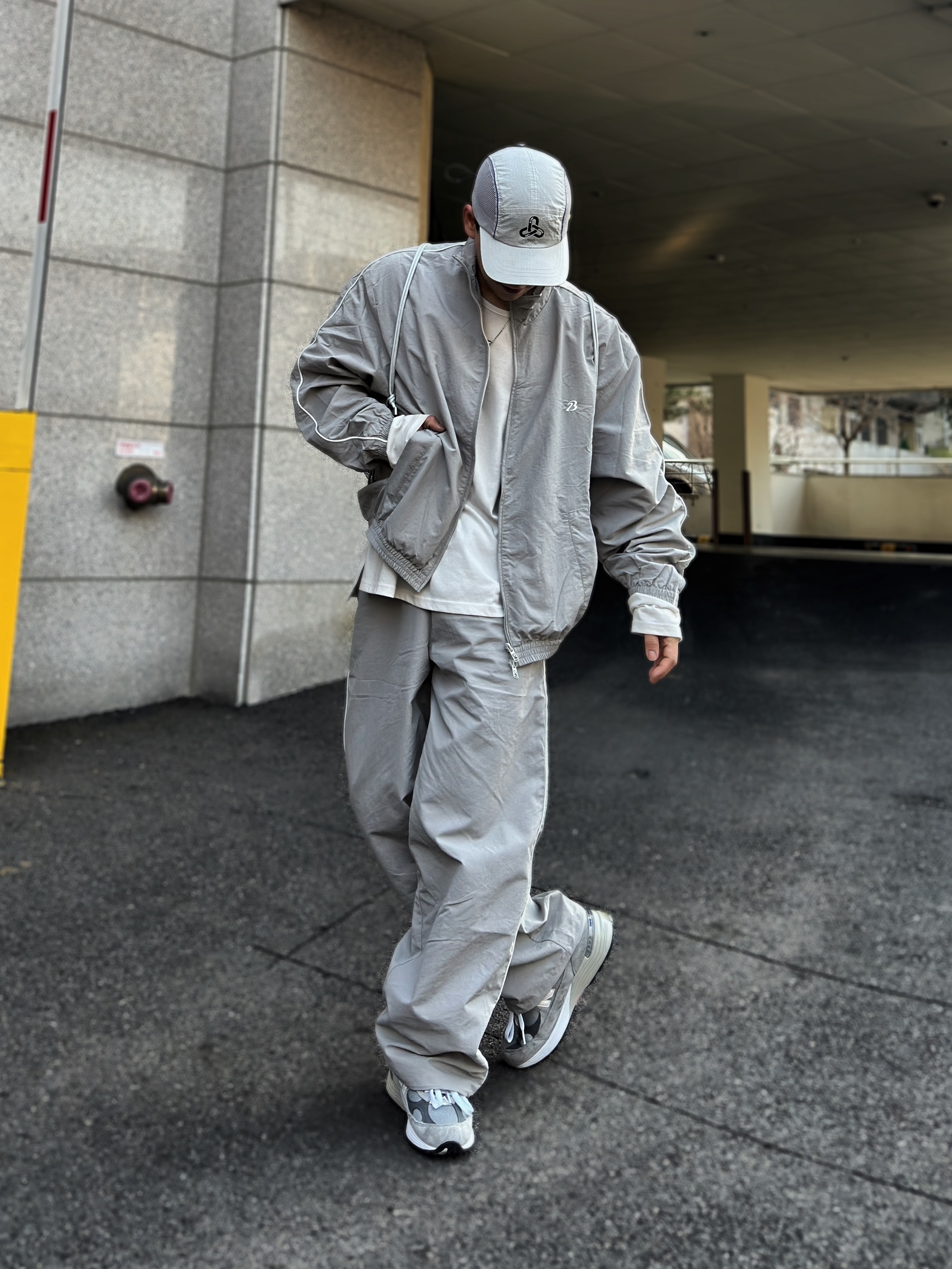 New Balance 992 Made in USA Grey - D Standard 착용 스타일 - 6