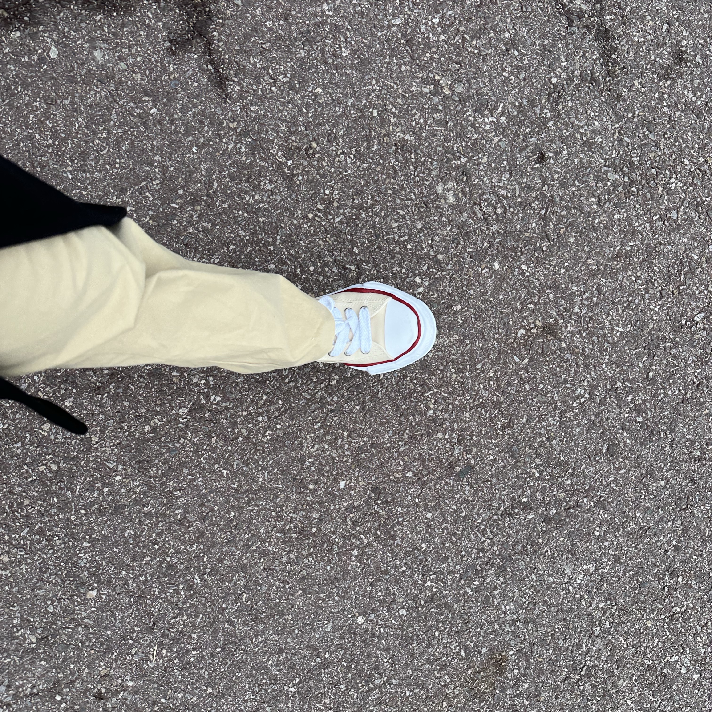 Maison Mihara Yasuhiro Peterson OG Sole Canvas Low-top Sneakers Natural 착용 스타일
