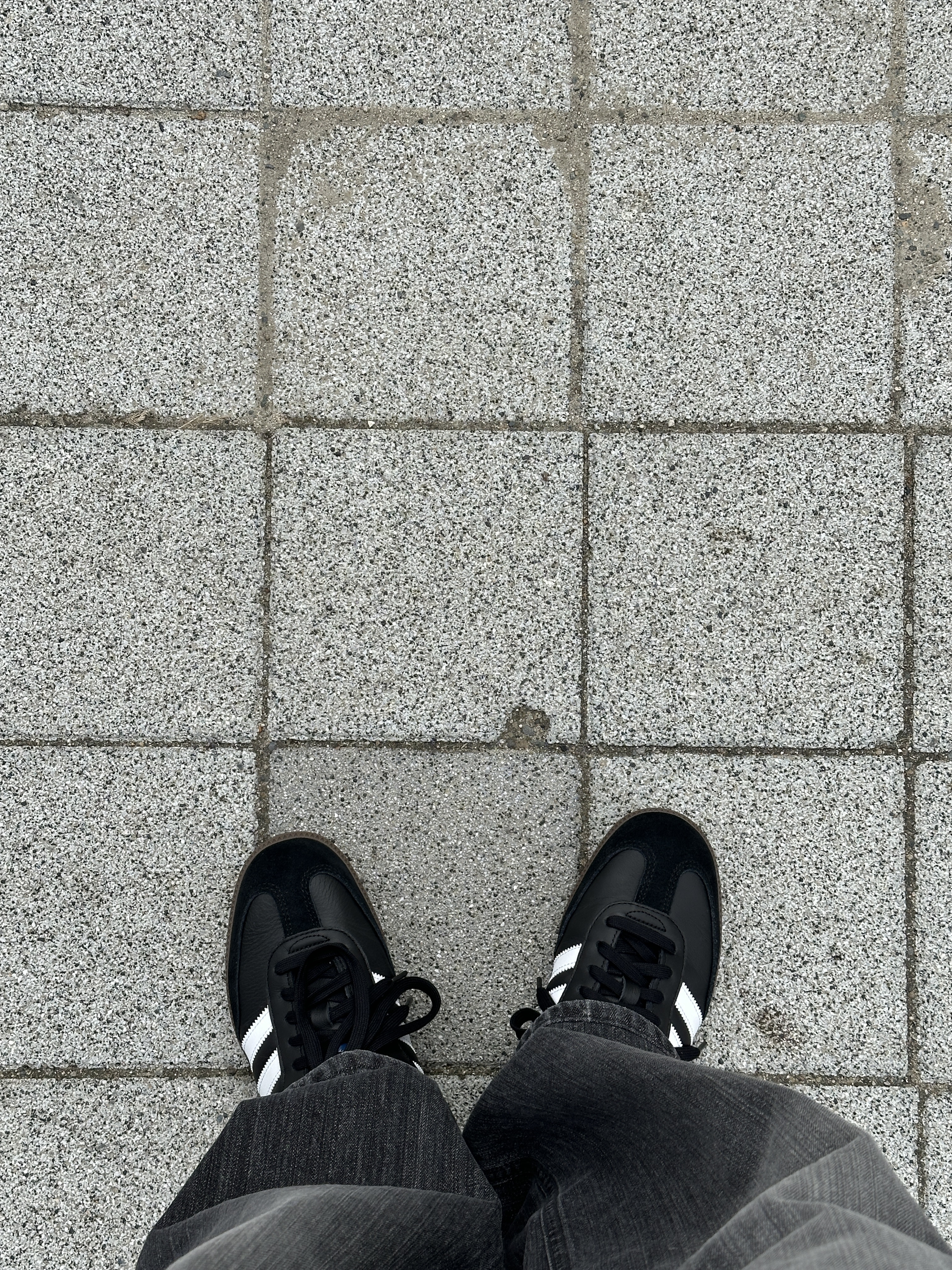 Adidas Samba OG Black White Gum 착용 스타일