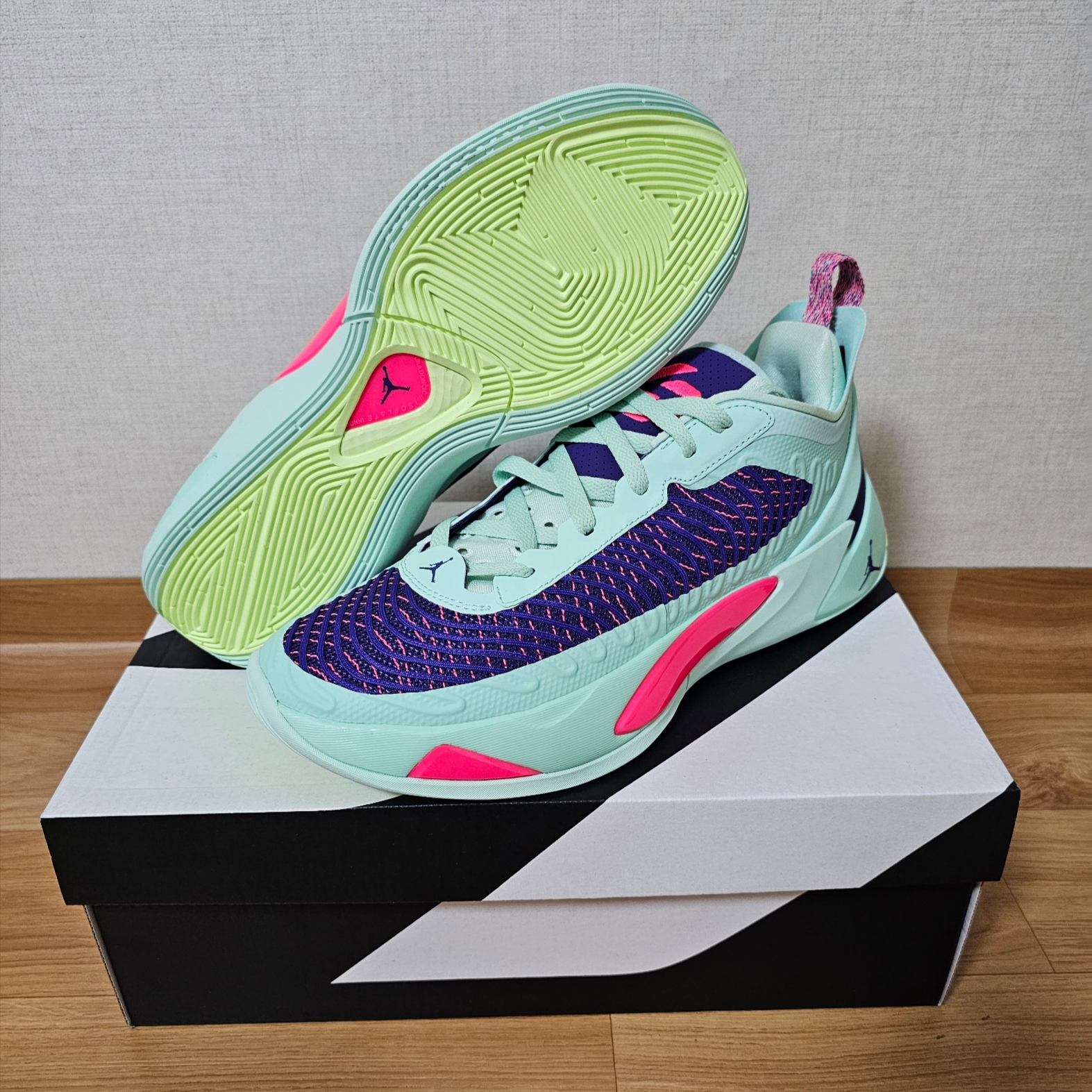 Jordan Luka 1 PF Mint Foam Racer Pink 착용 스타일 - 2