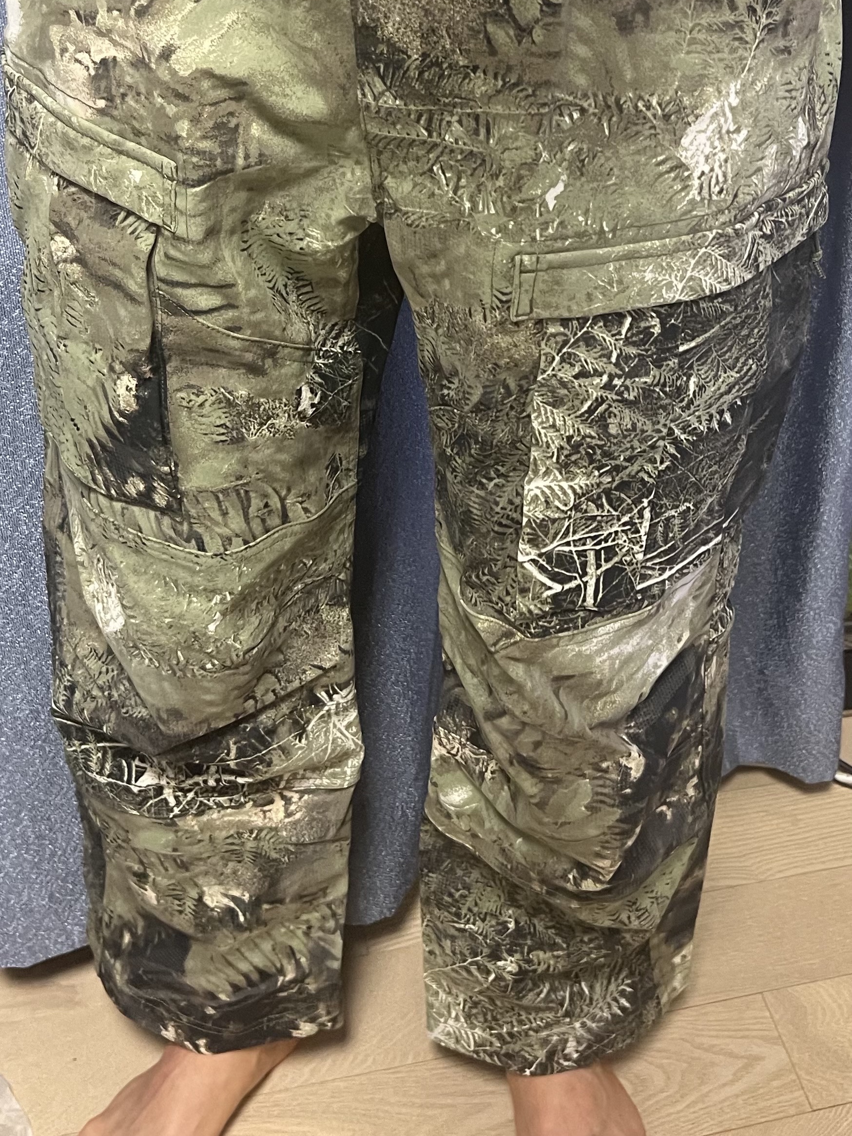 Nike ACG Smith Summit Allover Print Cargo Pants Oil Green - Asia 착용 스타일 - 2