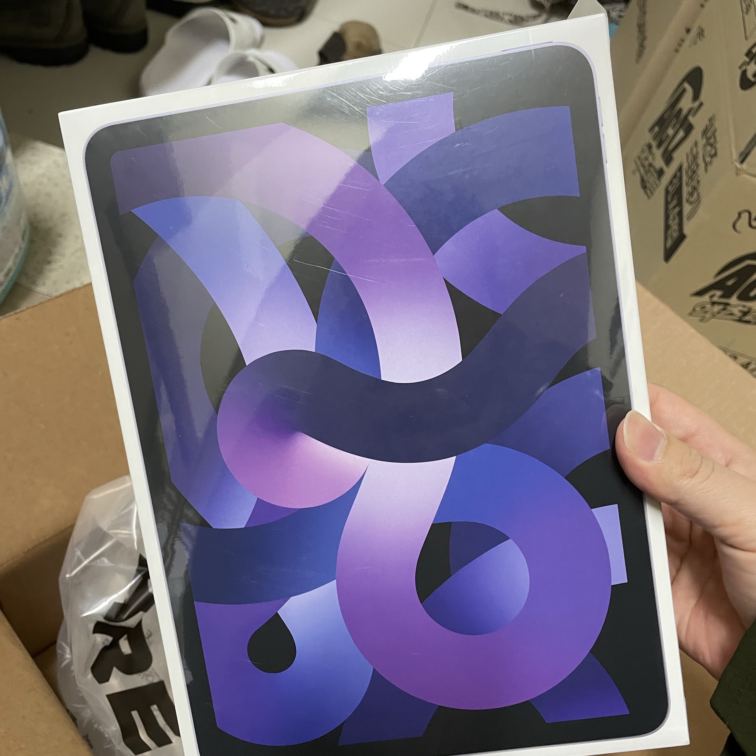 Apple iPad Air 5th Gen Wifi 64GB Purple (Korean Ver.) 착용 스타일