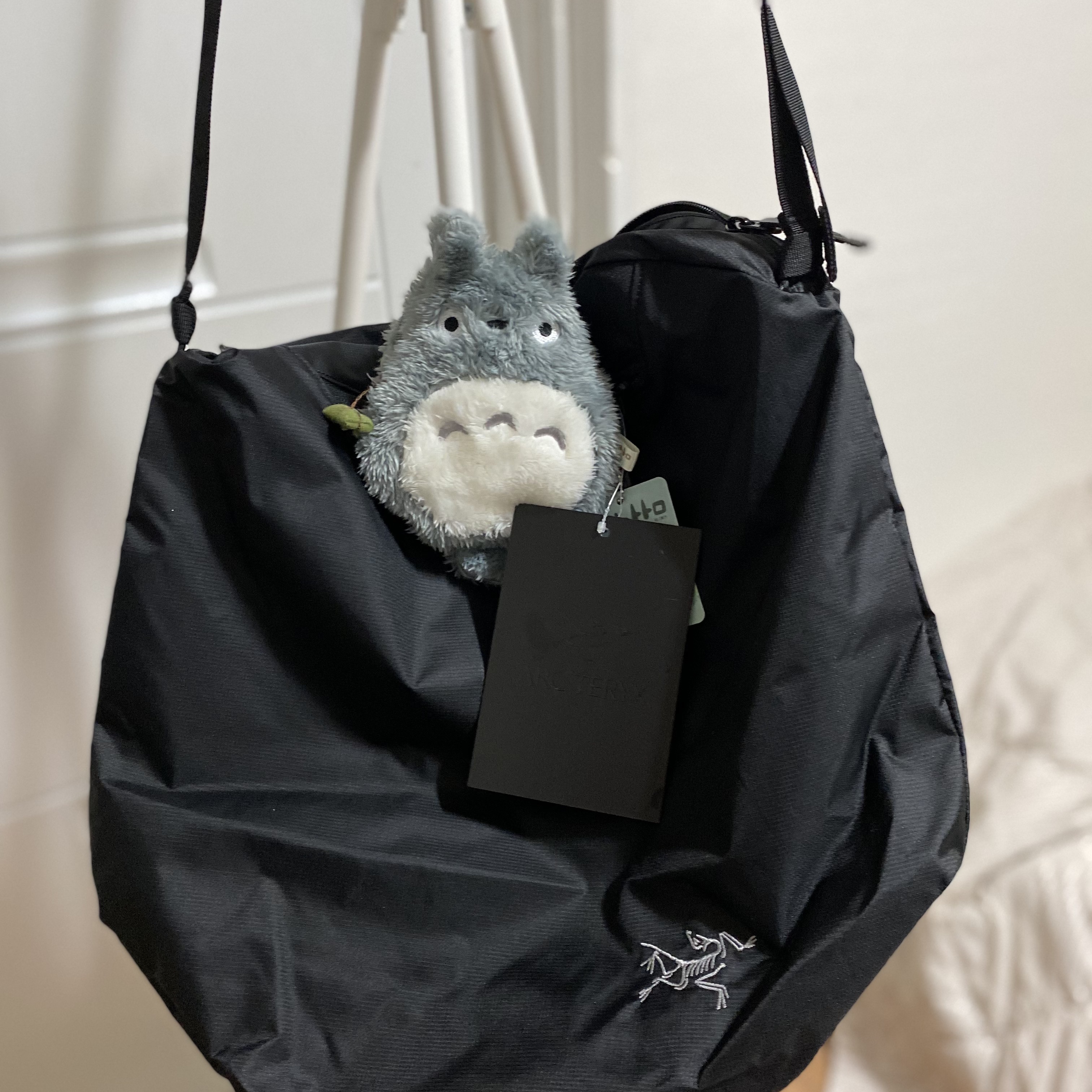 Arc'teryx Heliad 12 Tote Black 착용 스타일 - 2