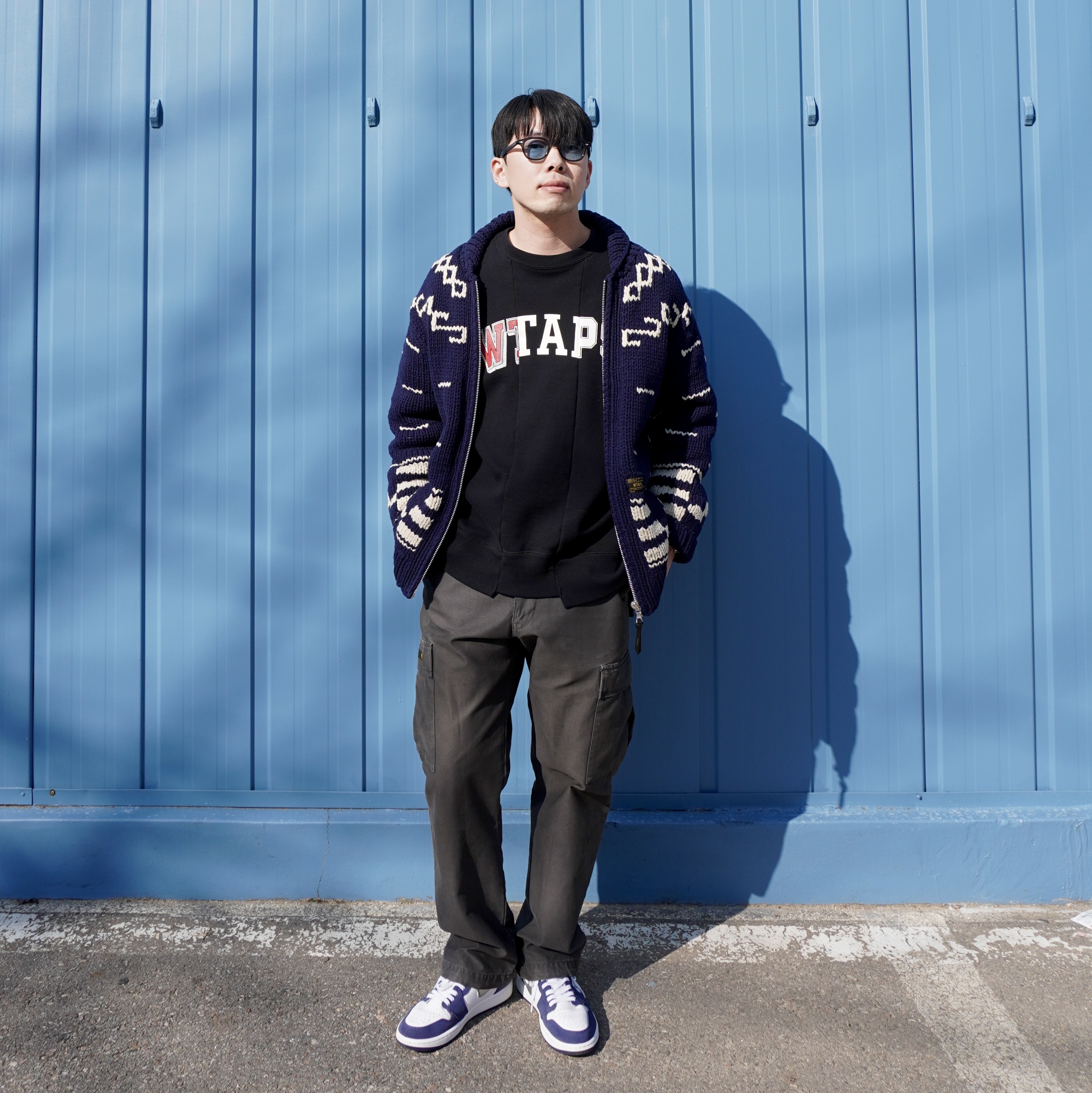Jordan 1 Retro High OG CO.JP Midnight Navy 착용 스타일 - 1
