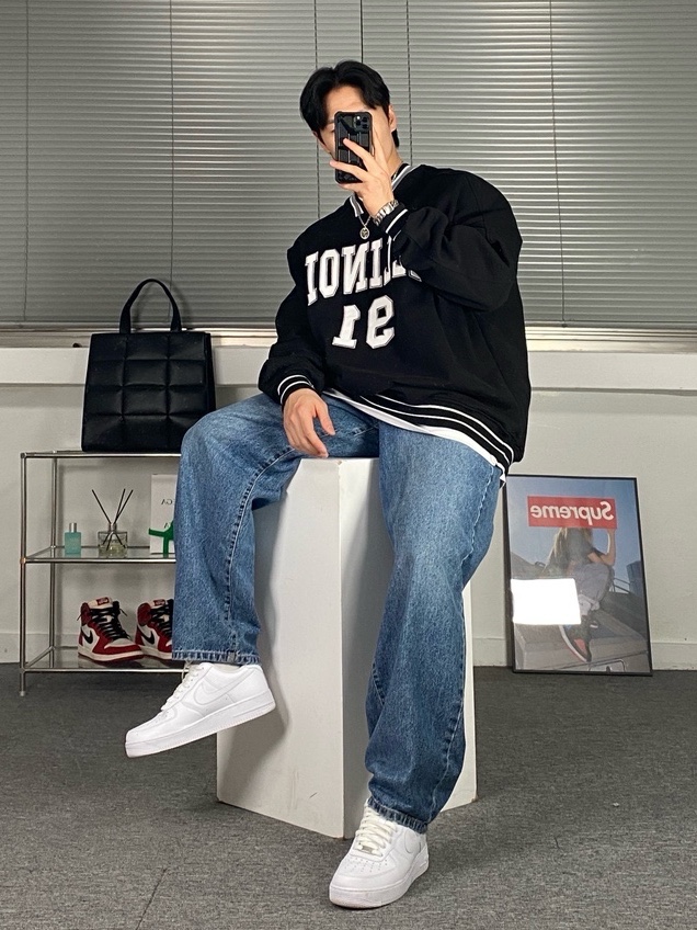 Nike Air Force 1 '07 Low White 착용 스타일 - 5
