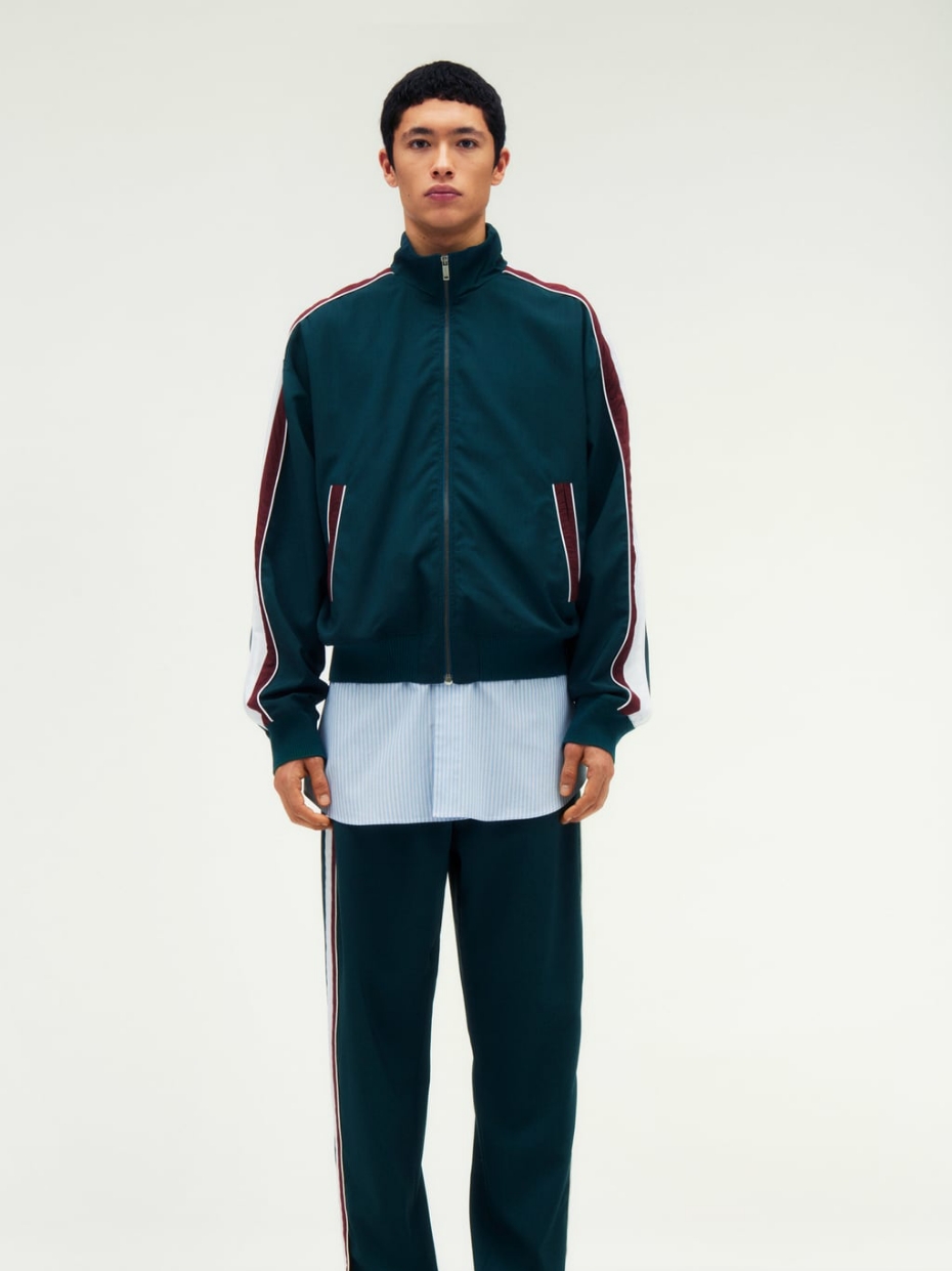Zara Band Jumper Limited Edition Navy, Zara x Ader Error Striped Poplin Shirt Stripe 착용 스타일