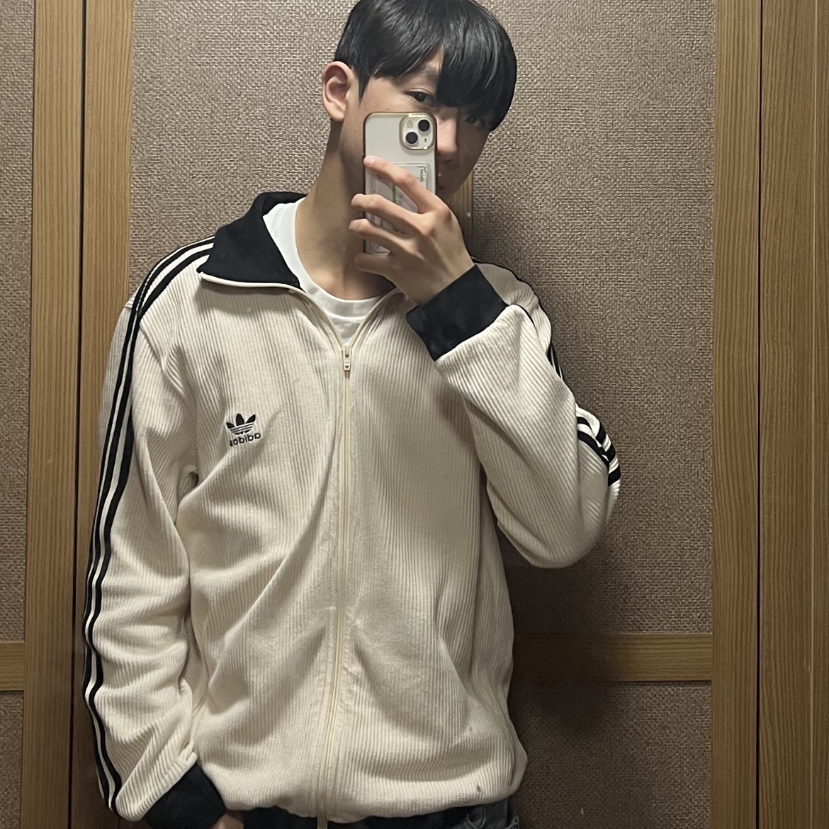 Adidas Adicolor Classic Waffle Beckenbauer Track Jacket Wonder White - US Sizing 착용 스타일