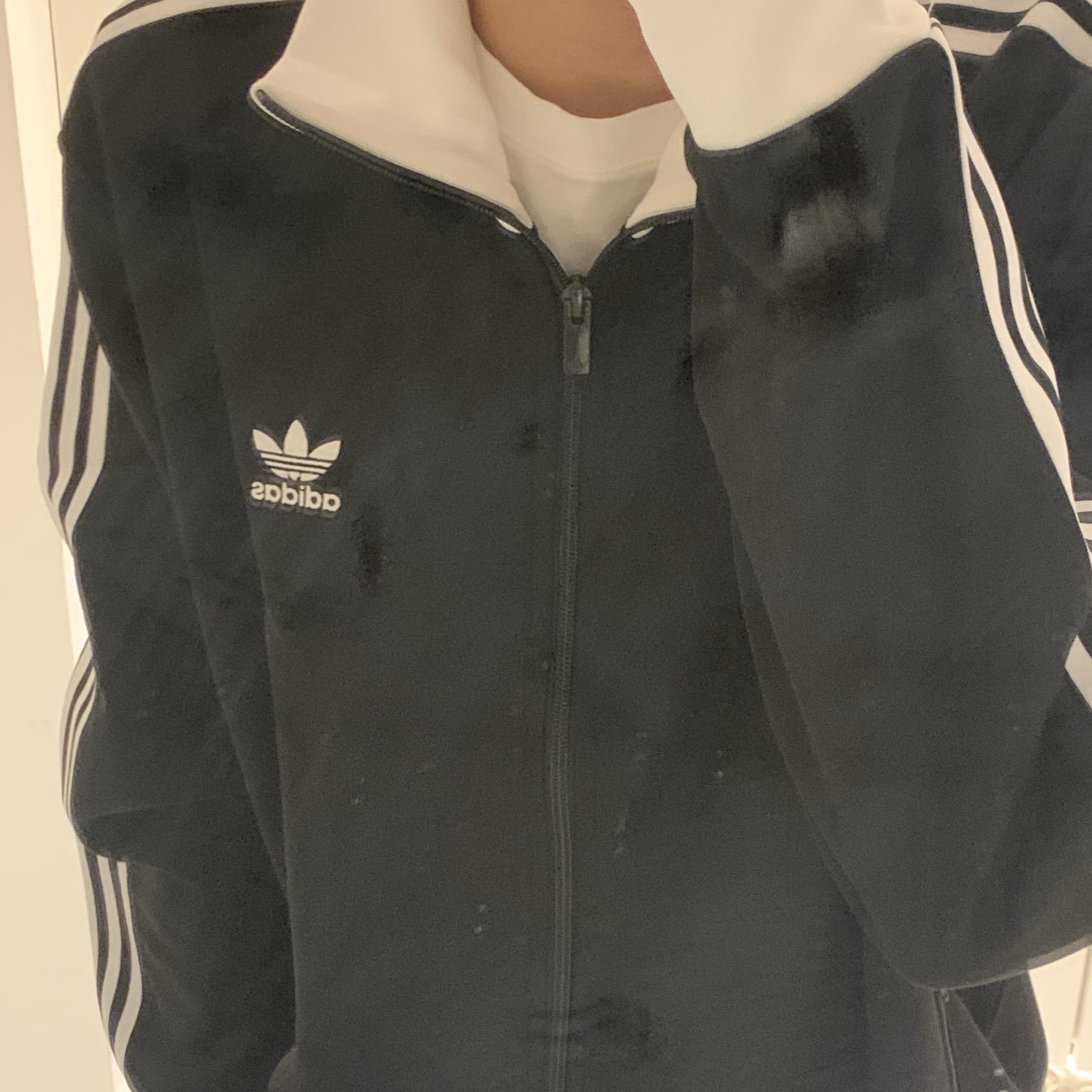 Adidas Adicolor Classics Beckenbauer Track Jacket Black - KR Sizing 착용 스타일 - 1