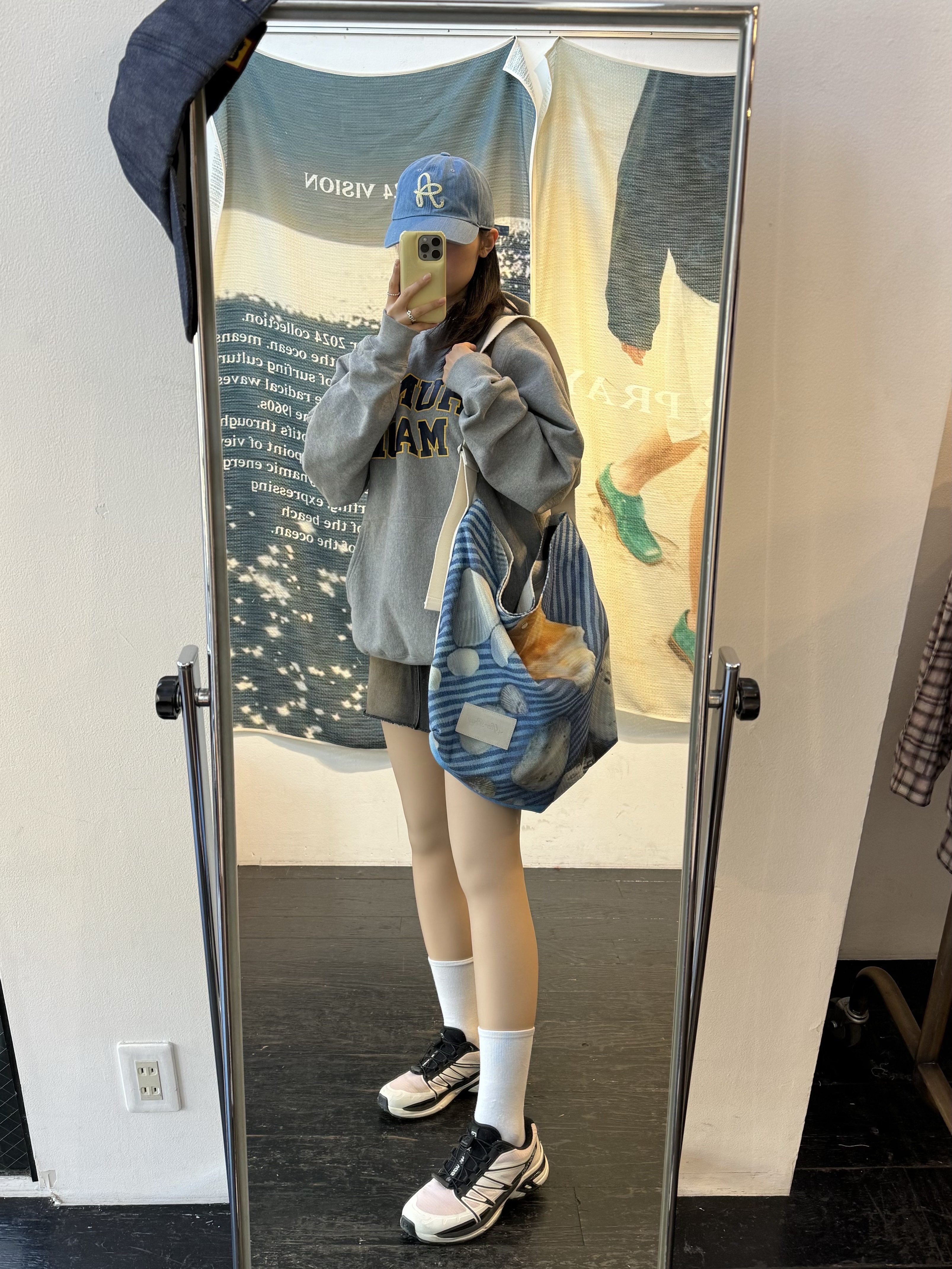 Salomon XT-Wings 2 Cradle Pink, Human Made Pizza Hoodie Gray 착용 스타일