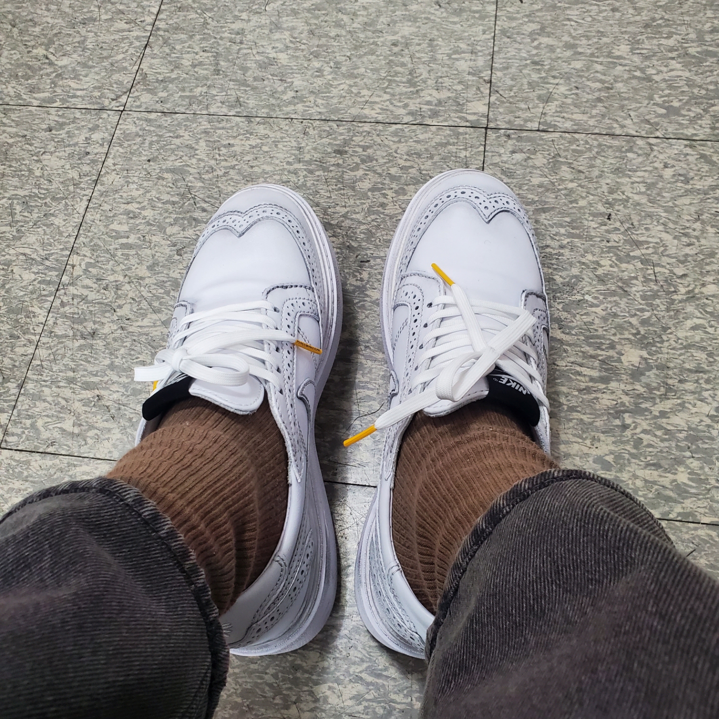 Nike x Peaceminusone Kwondo1 White 착용 스타일