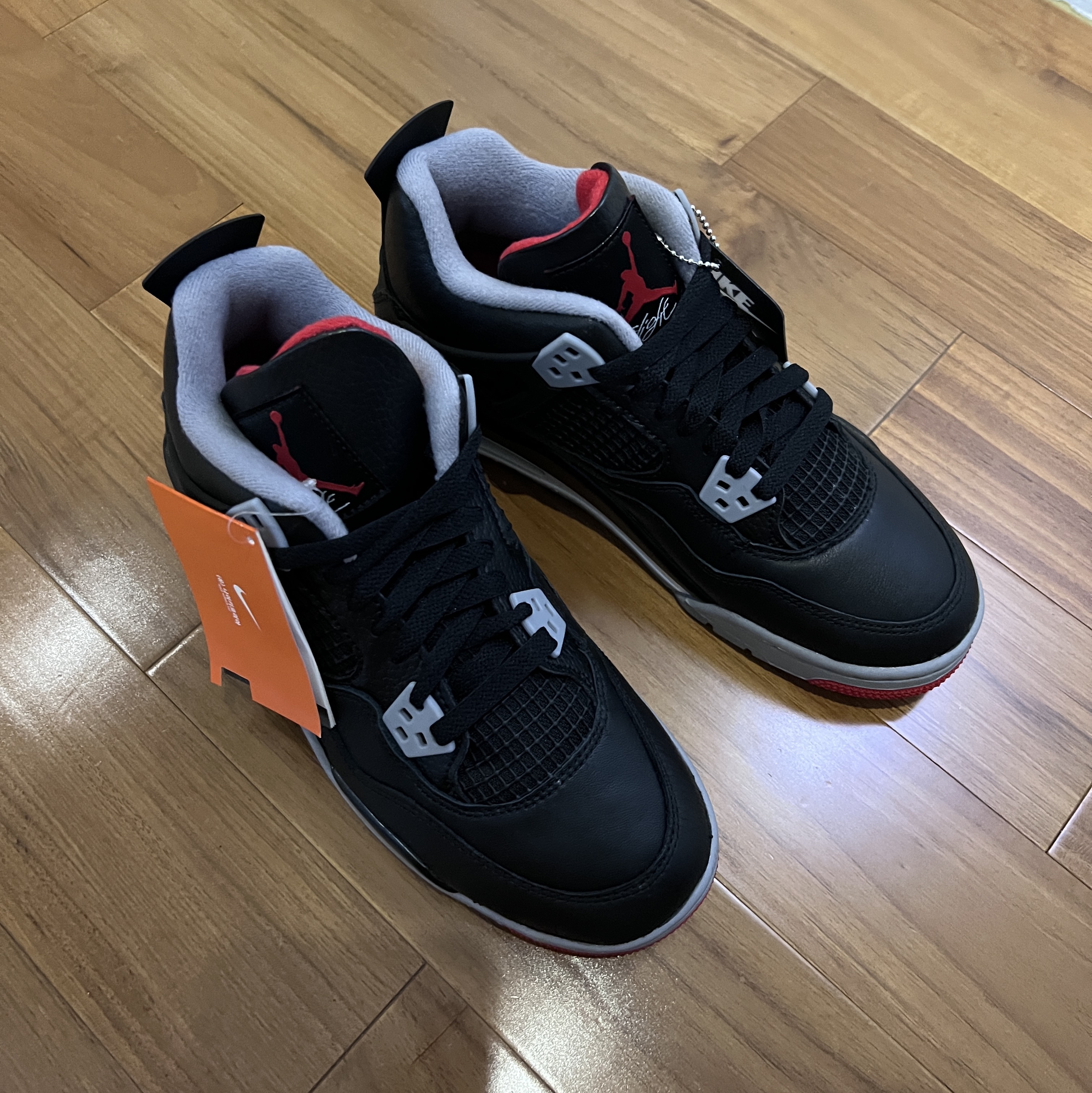 (GS) Jordan 4 Retro Bred Reimagined 착용 스타일