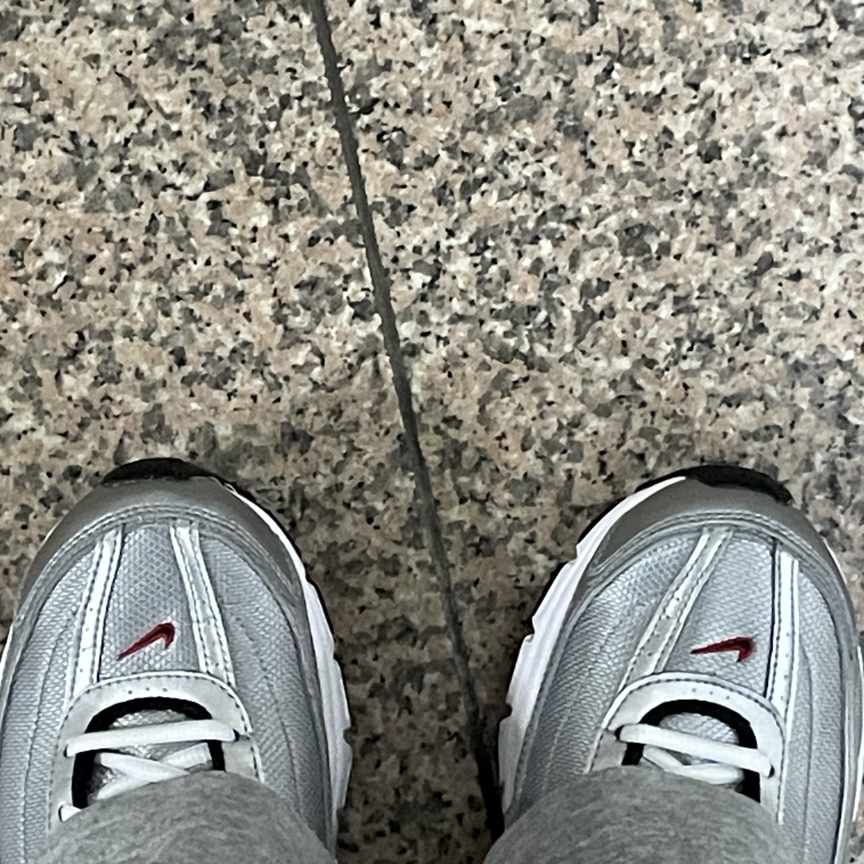 Nike Initiator Metallic Silver Black 착용 스타일