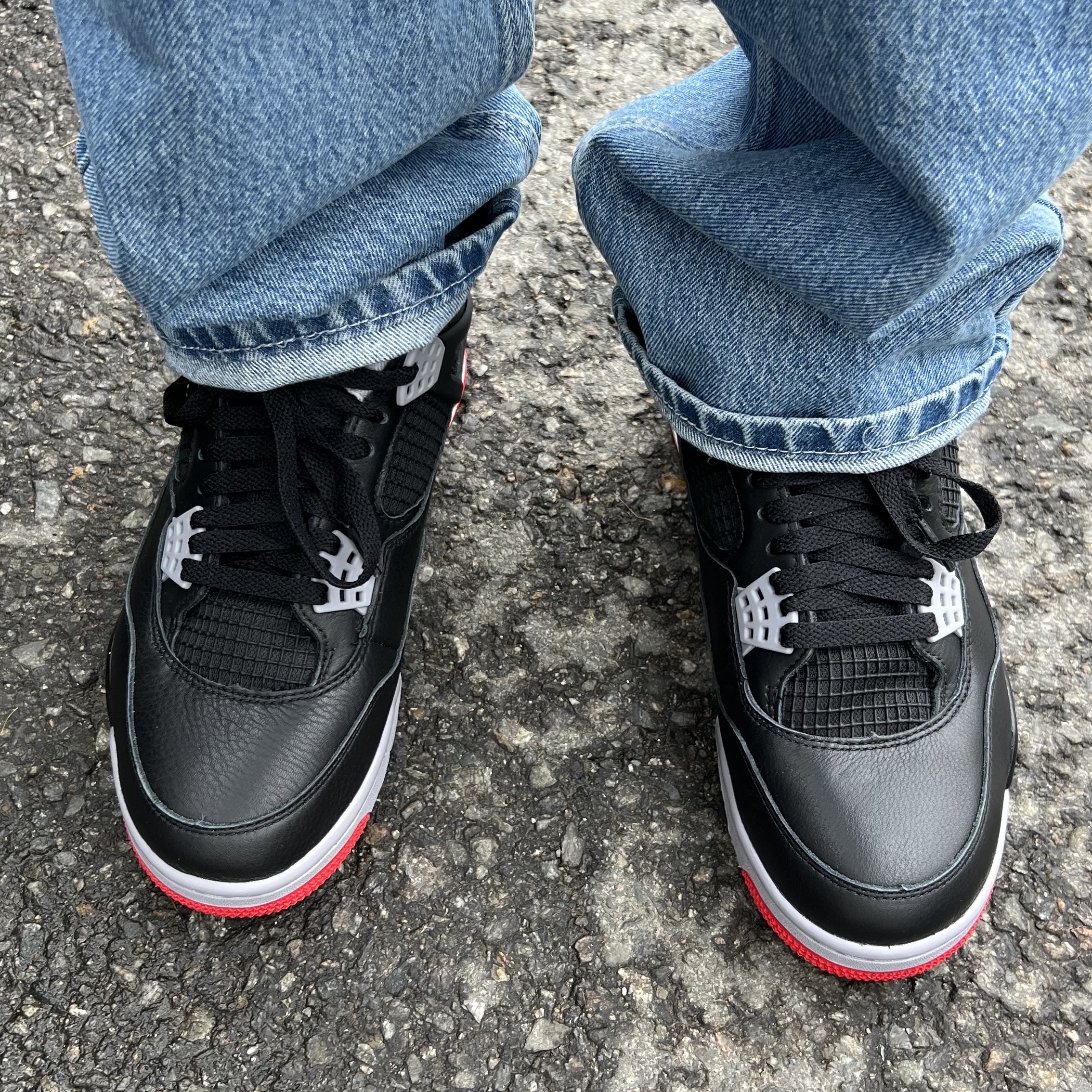 Jordan 4 Retro Bred Reimagined 착용 스타일