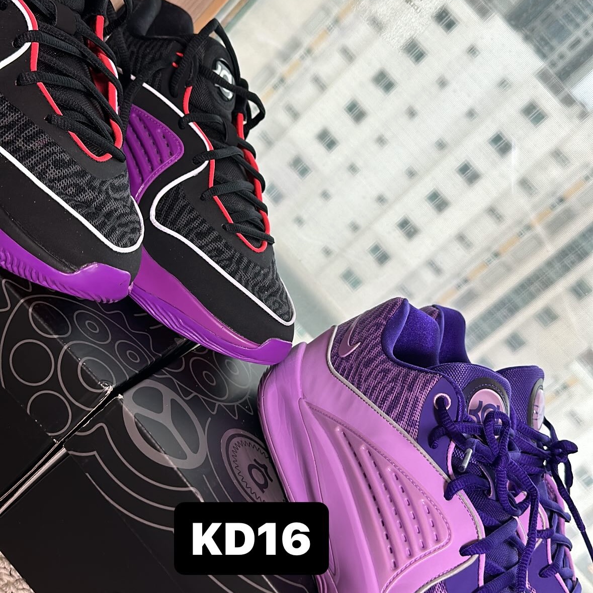 Nike KD 16 EP Black Vivid Purple 착용 스타일