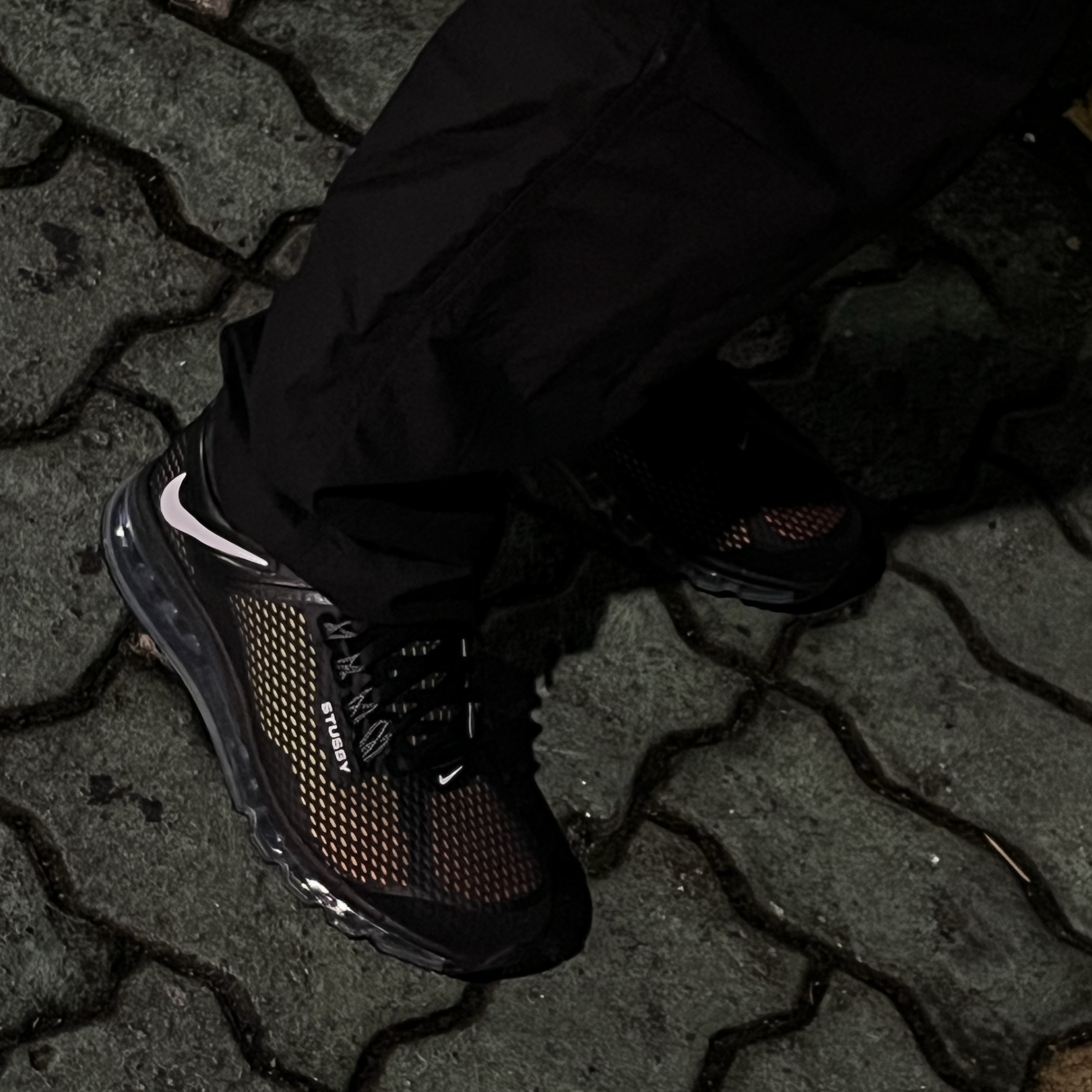 Nike x Stussy Air Max 2013 Black 착용 스타일