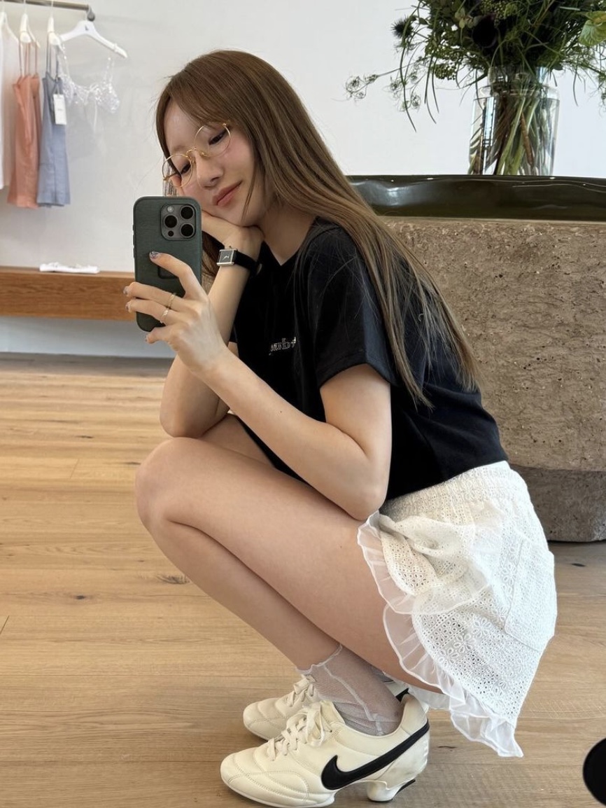 (W) Nike x Comme des Garcons HO21 Premier Sail 착용 스타일 - 1