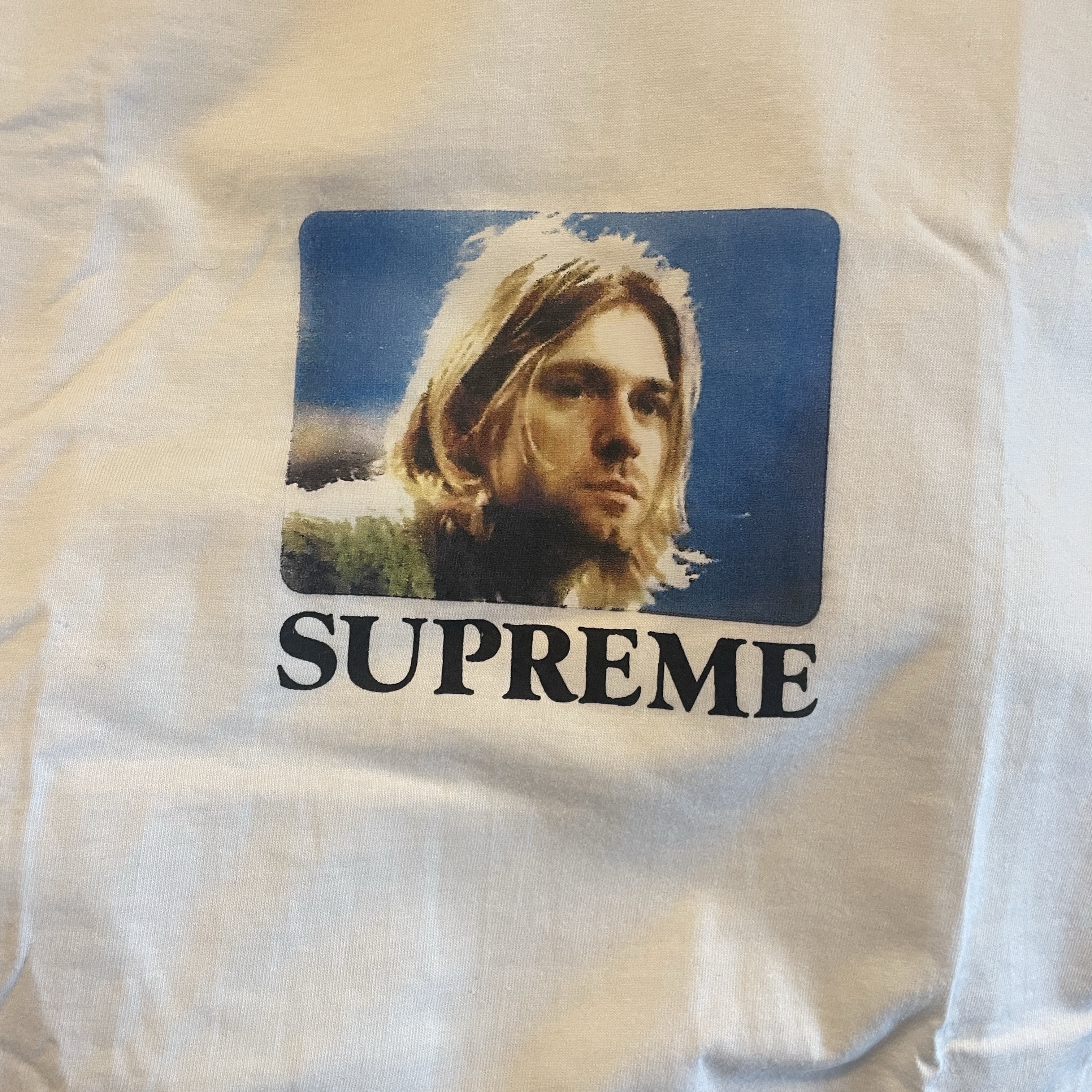 Supreme Kurt Cobain T-Shirt White - 23SS 착용 스타일 - 2