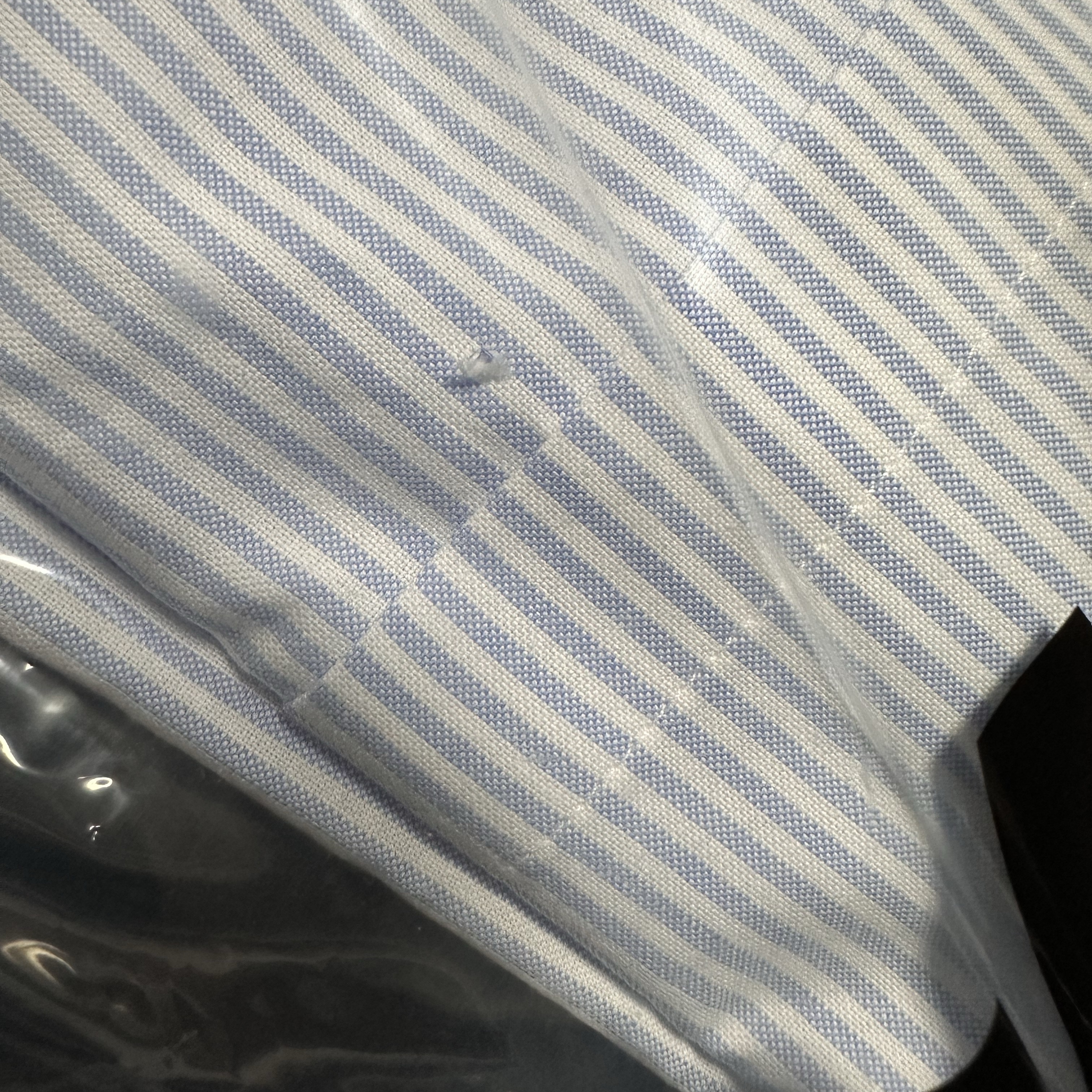 IAB Studio Worksout 20th Anniversary Work Shirt Blue Stripe 착용 스타일 - 2
