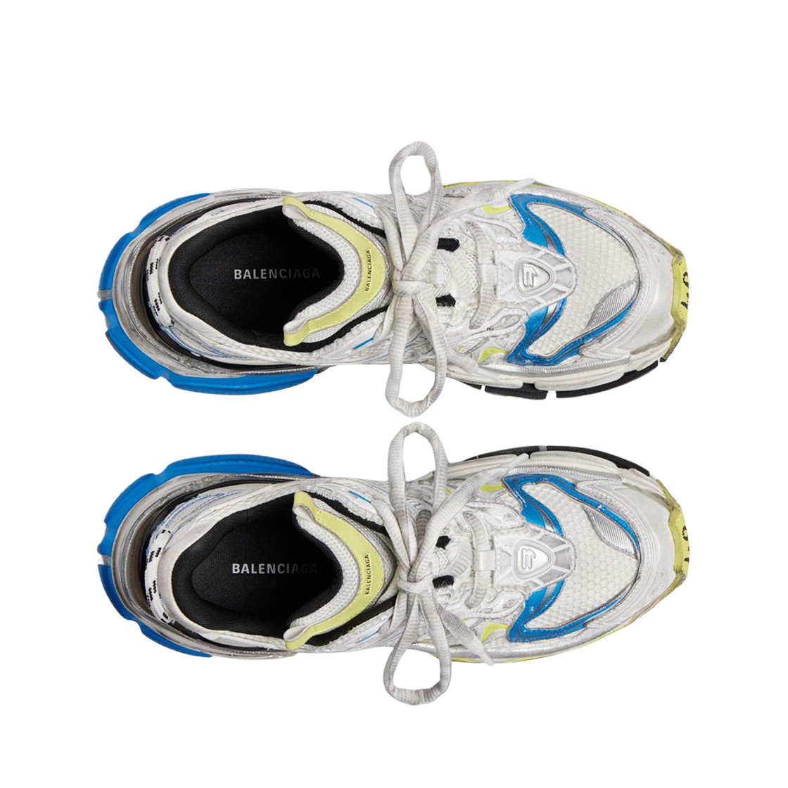 발렌시아가 러너 2.0 스니커즈 화이트 옐로우 블루(Balenciaga Runner 2.0 Sneaker White Yellow Blue) - 2