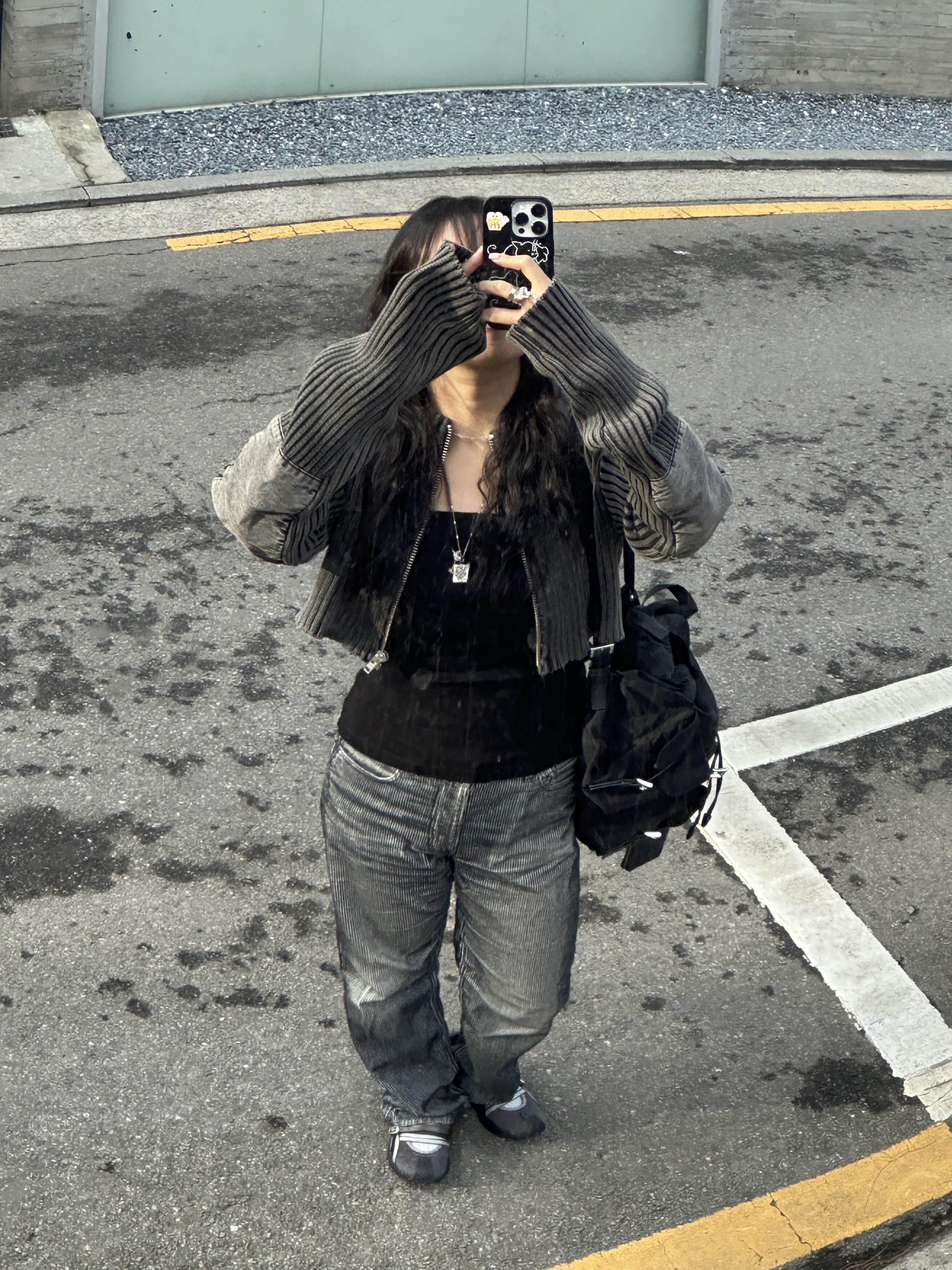 (W) Asics x Kiko Kostadinov x Heaven by Marc Jacobs Gel-Lokros Graphite Grey Gunmetal, (W) Asics x Kiko Kostadinov x Heaven by Marc Jacobs Gel-Lokros Faded Denim Pale Aqua 착용 스타일 - 1