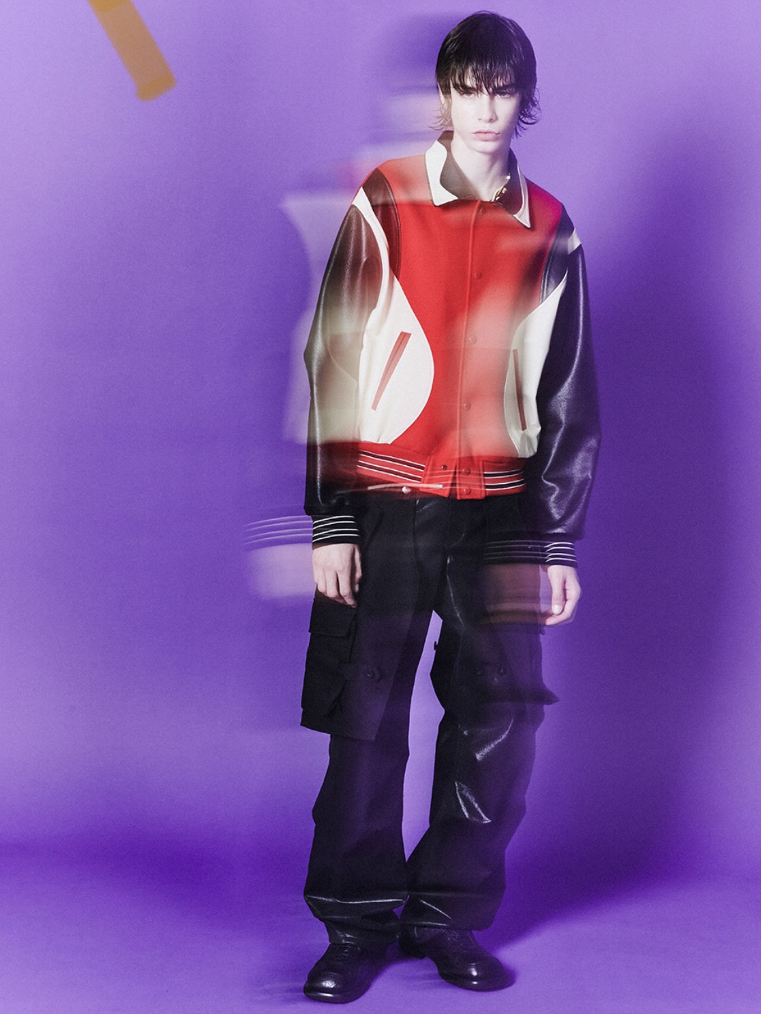 Palace Bit Grippy Tri-Ferg Hood Grey Marl - 24SS, [KREAM 단독] ADSB Andersson Bell Robyn Varsity Jacket Red 착용 스타일 - 2