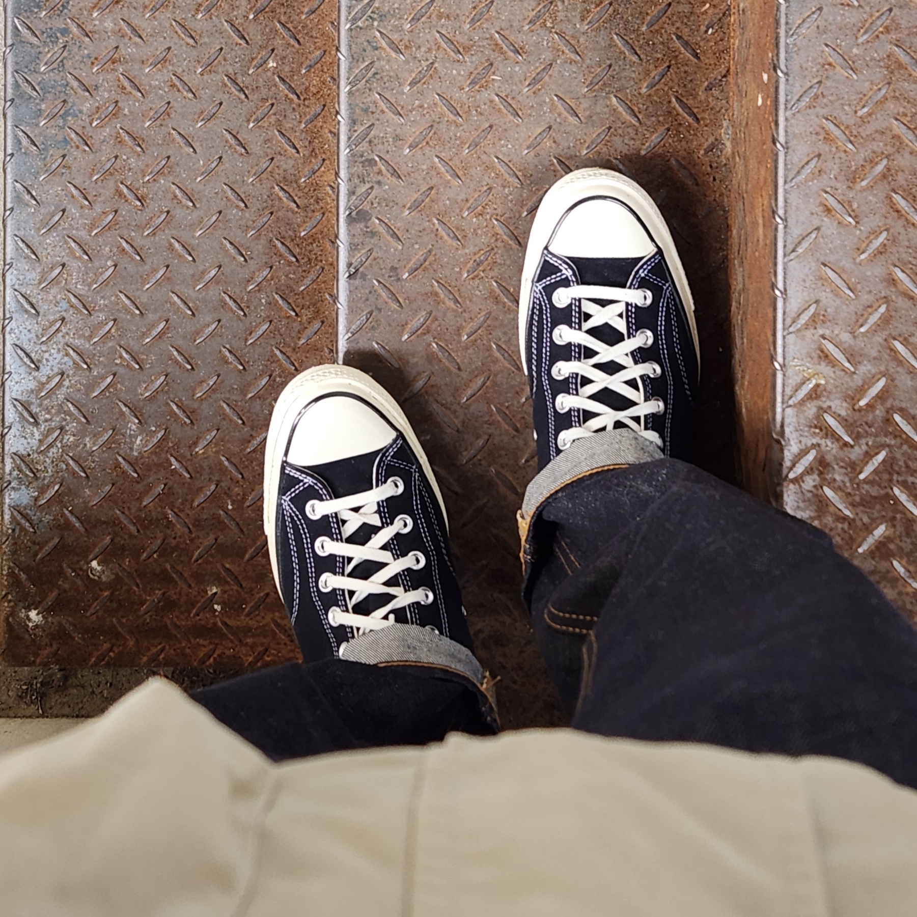 Converse Chuck 70 Hi Black 착용 스타일